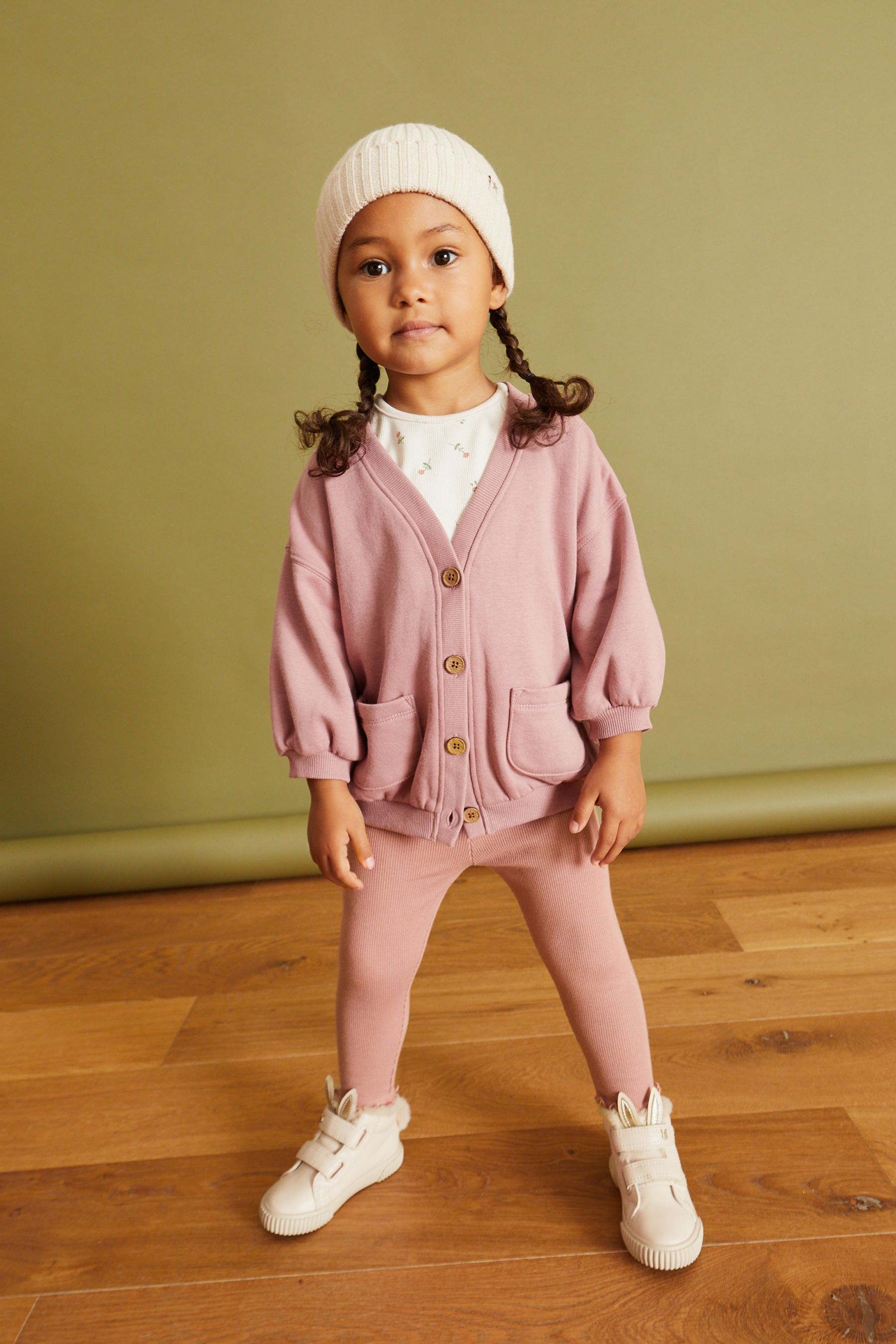 Pink Cardigan 3 Piece Set (3mths-7yrs)