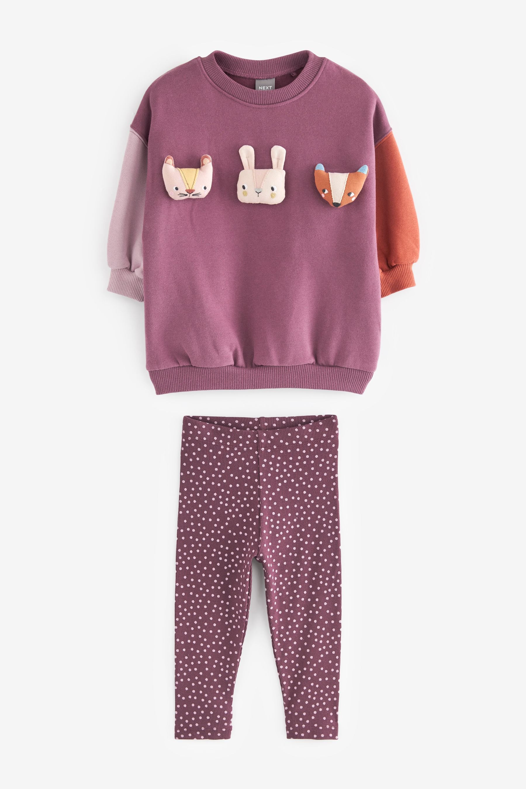 Purple Character Sweat and Leggings Set (3mths-7yrs)