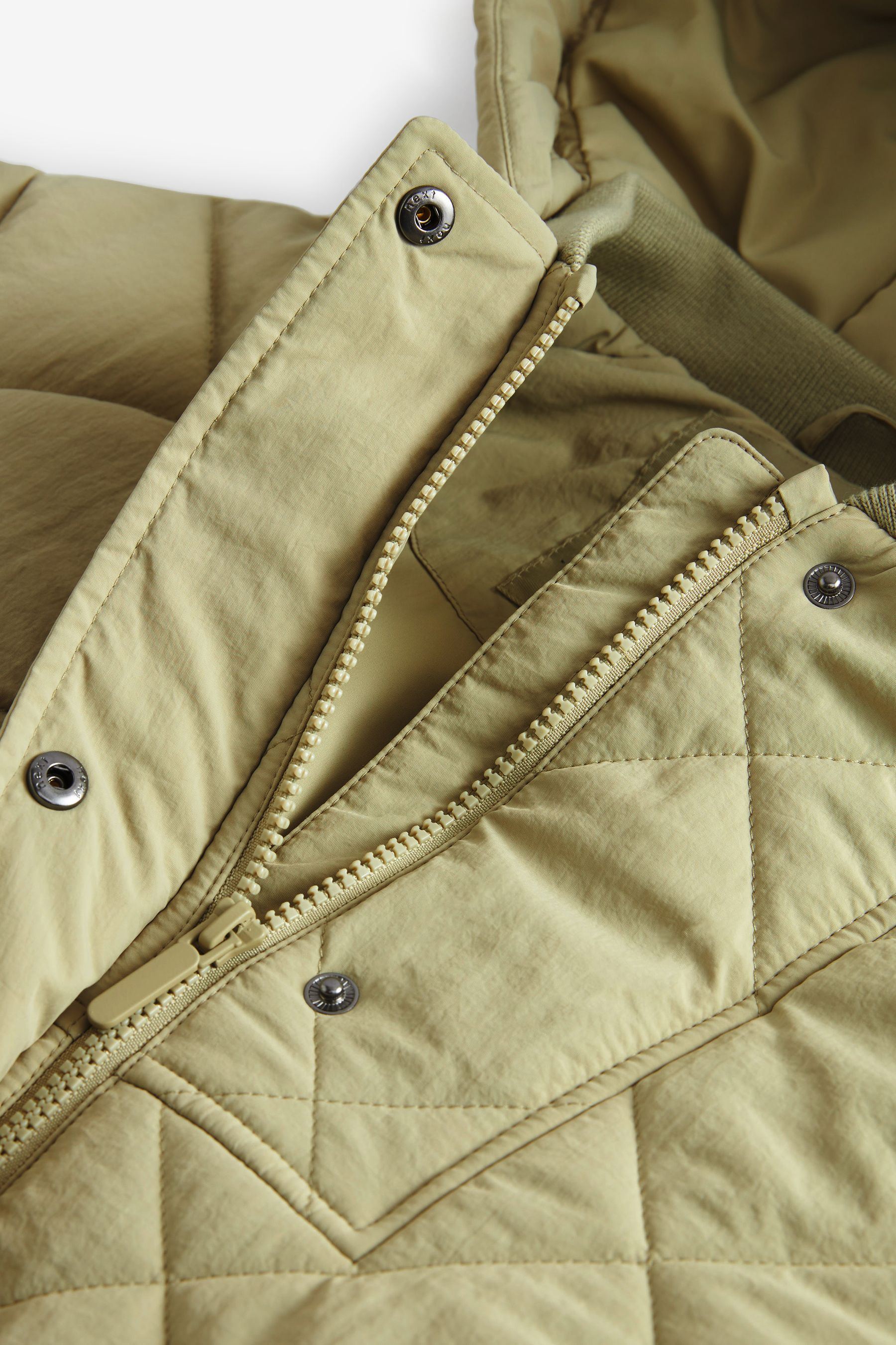 Khaki Green Shower Resistant Padded Coat (3-16yrs)