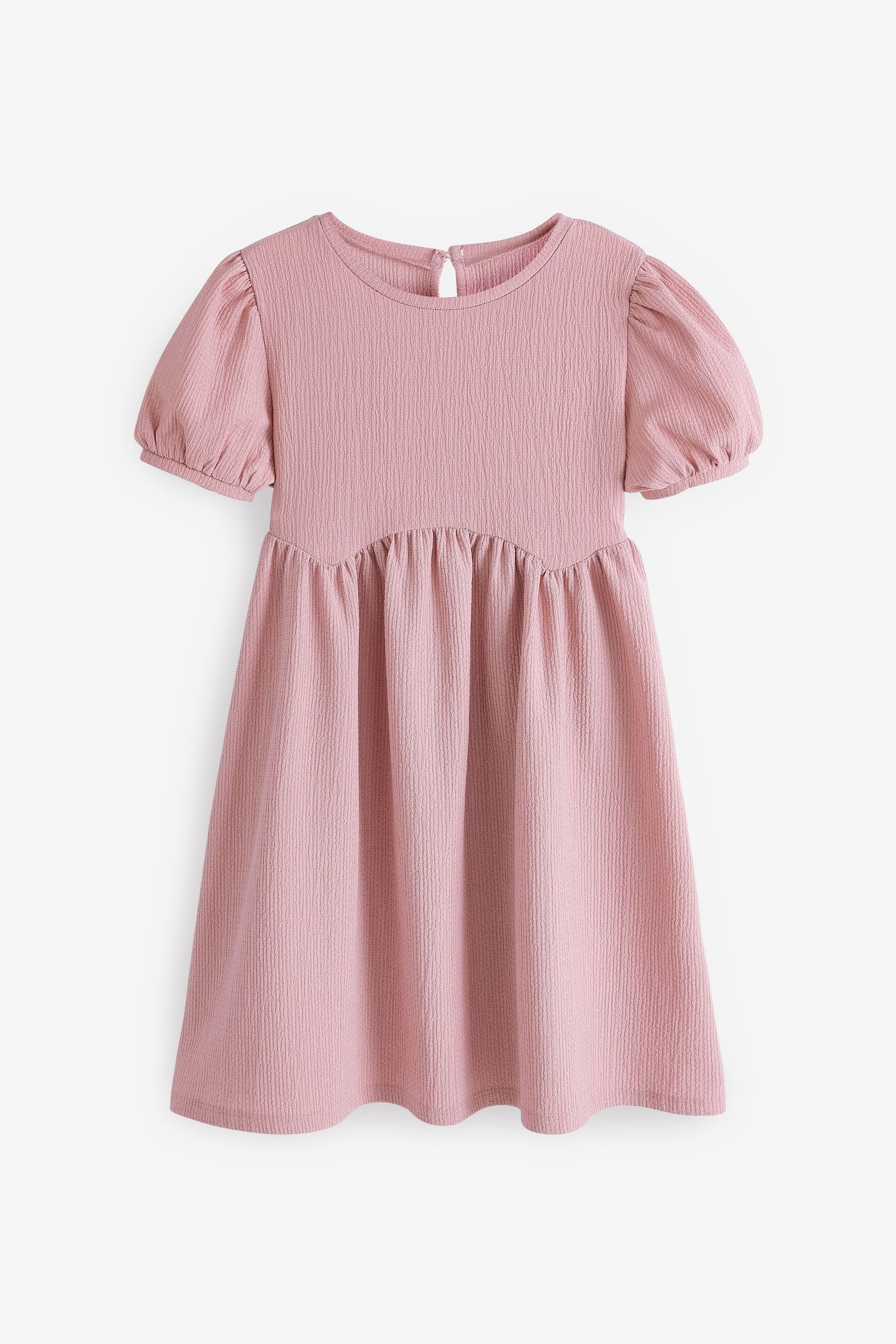 Pink Textured Dress (3-16yrs)