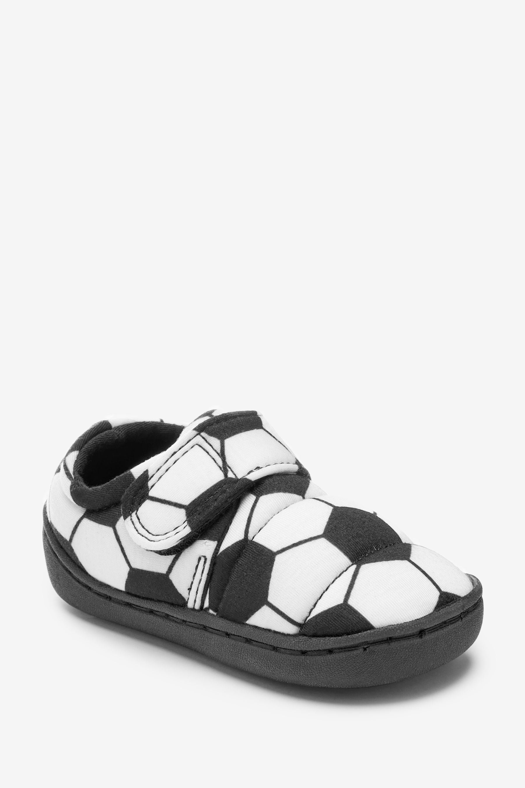 Monochrome Football Touch Fastening Cupsole Slippers