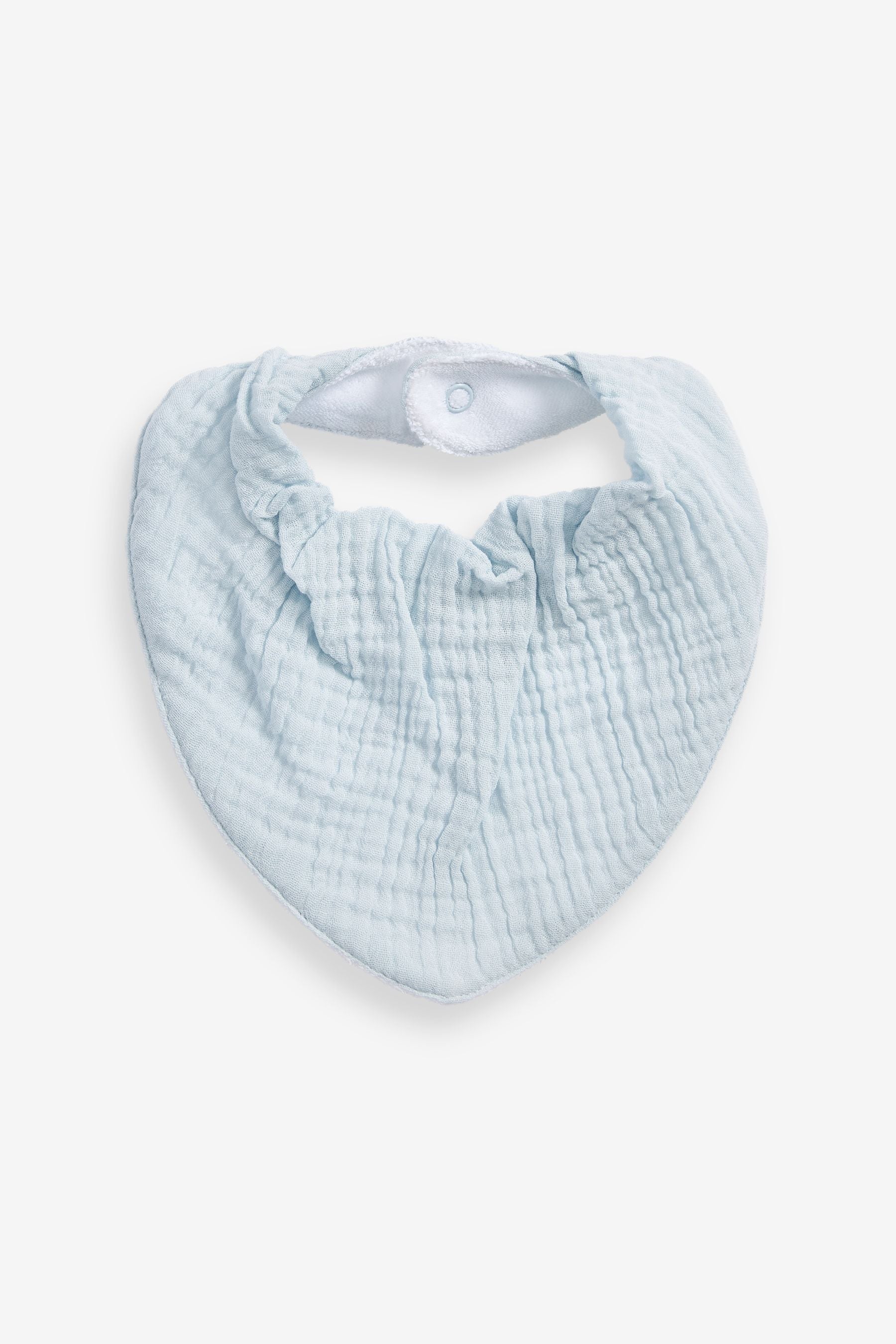 Blue/Green 3 Pack Baby Muslin Bibs