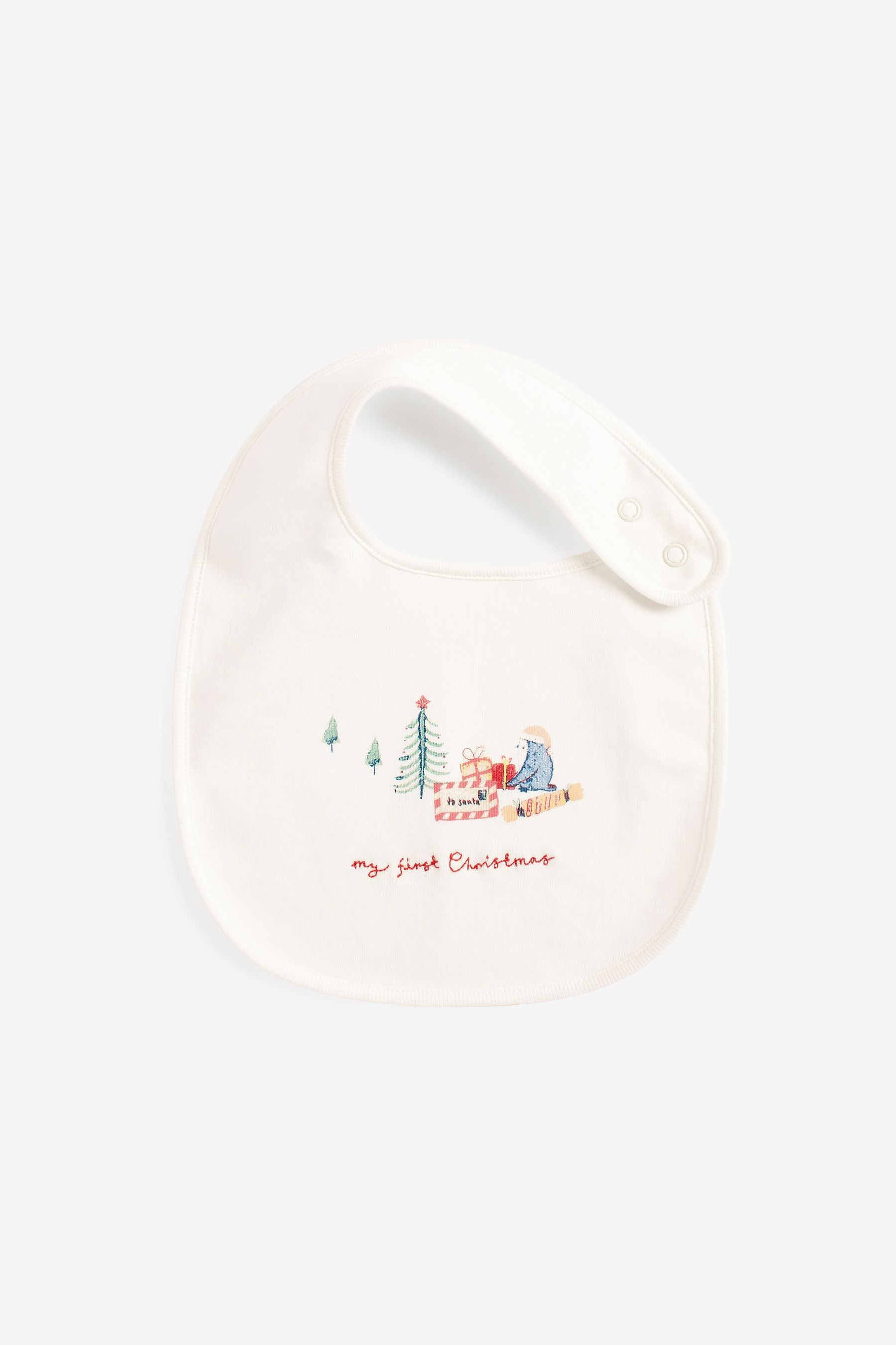 My First Christmas 2 Pack Baby Bibs