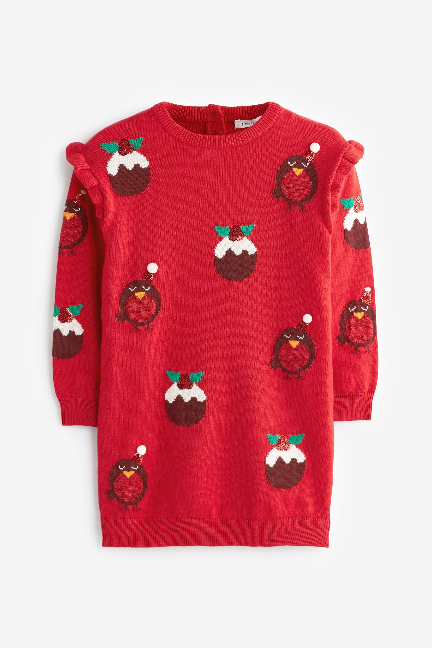 Red Christmas Jumper Dress (12mths-7yrs)