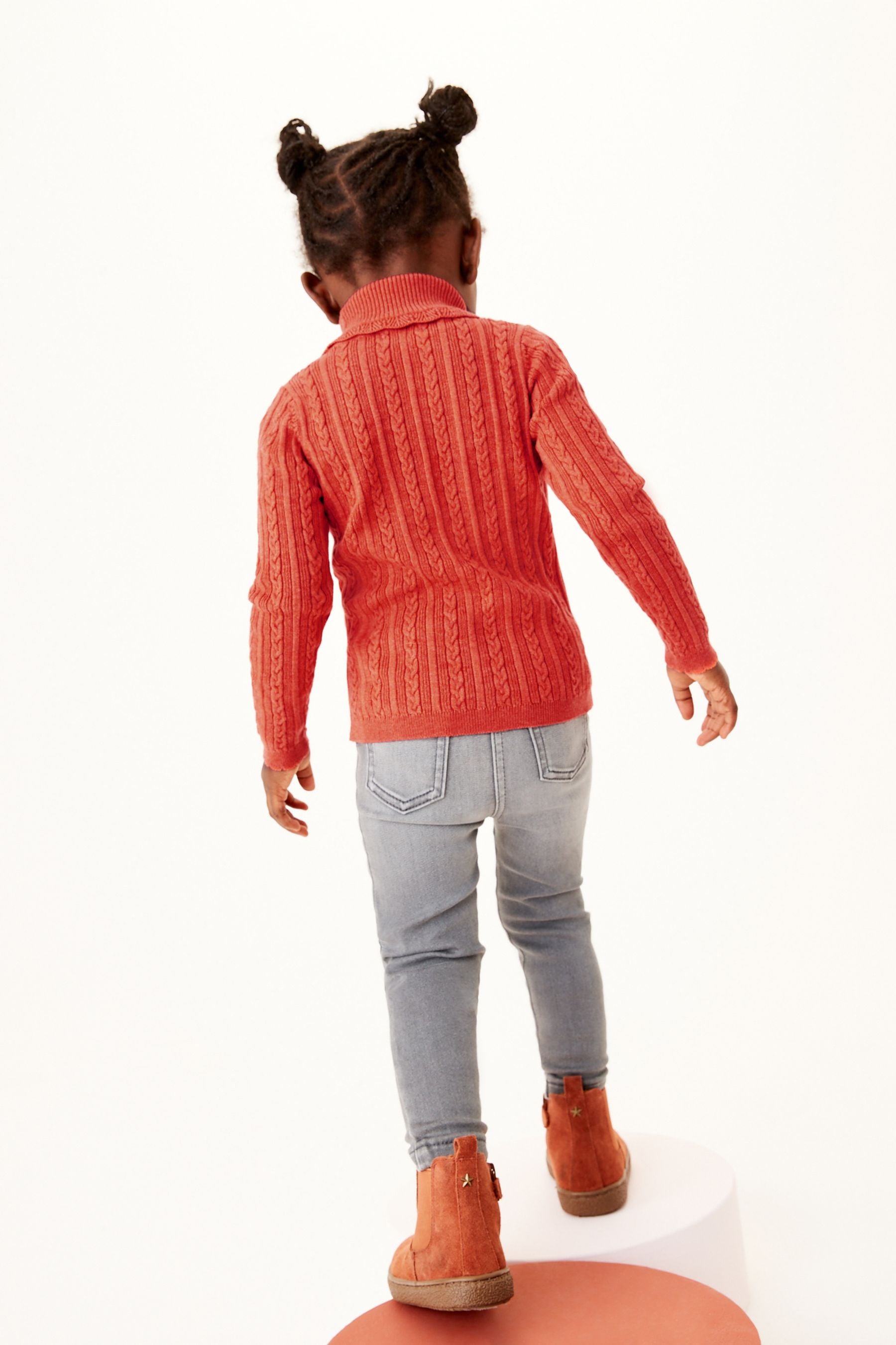 Orange Roll Neck Jumper (3mths-7yrs)