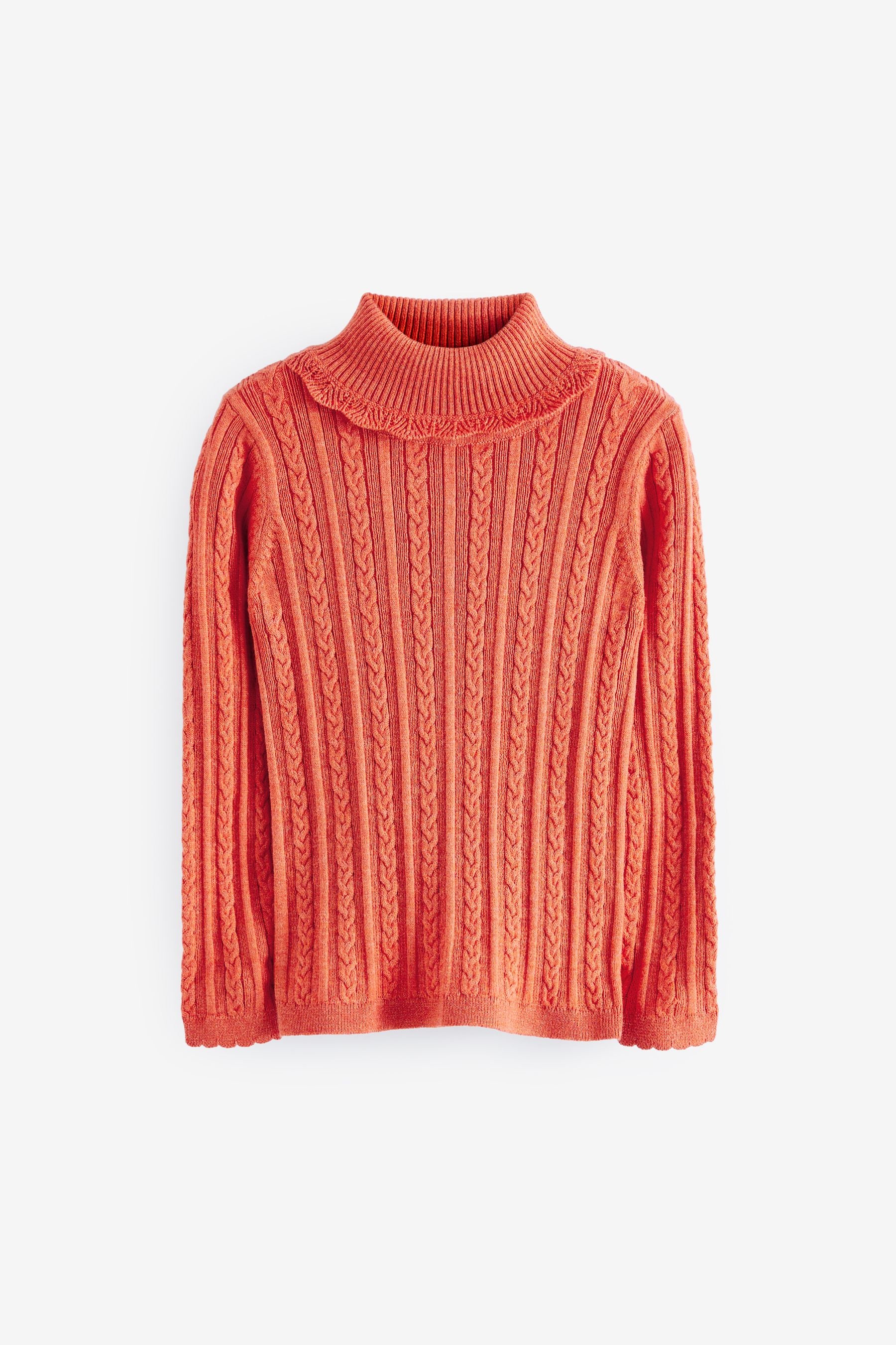 Orange Roll Neck Jumper (3mths-7yrs)