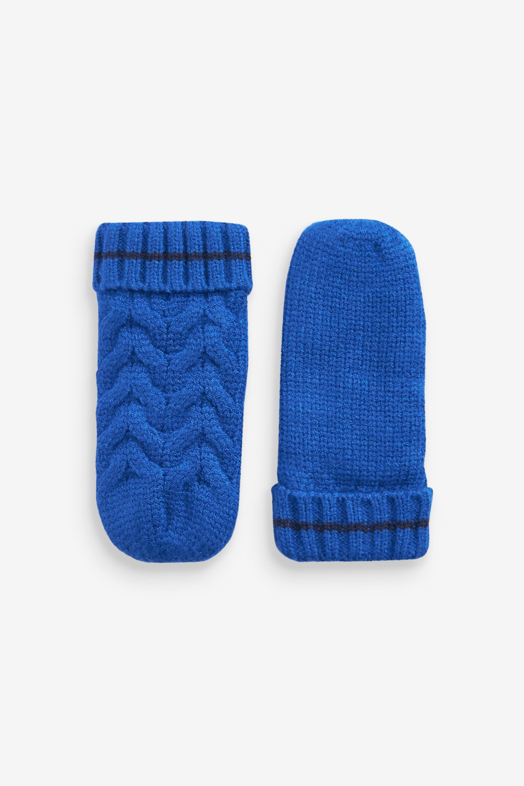 Blue Baker by Ted Baker Pom Hat and Mittens Set