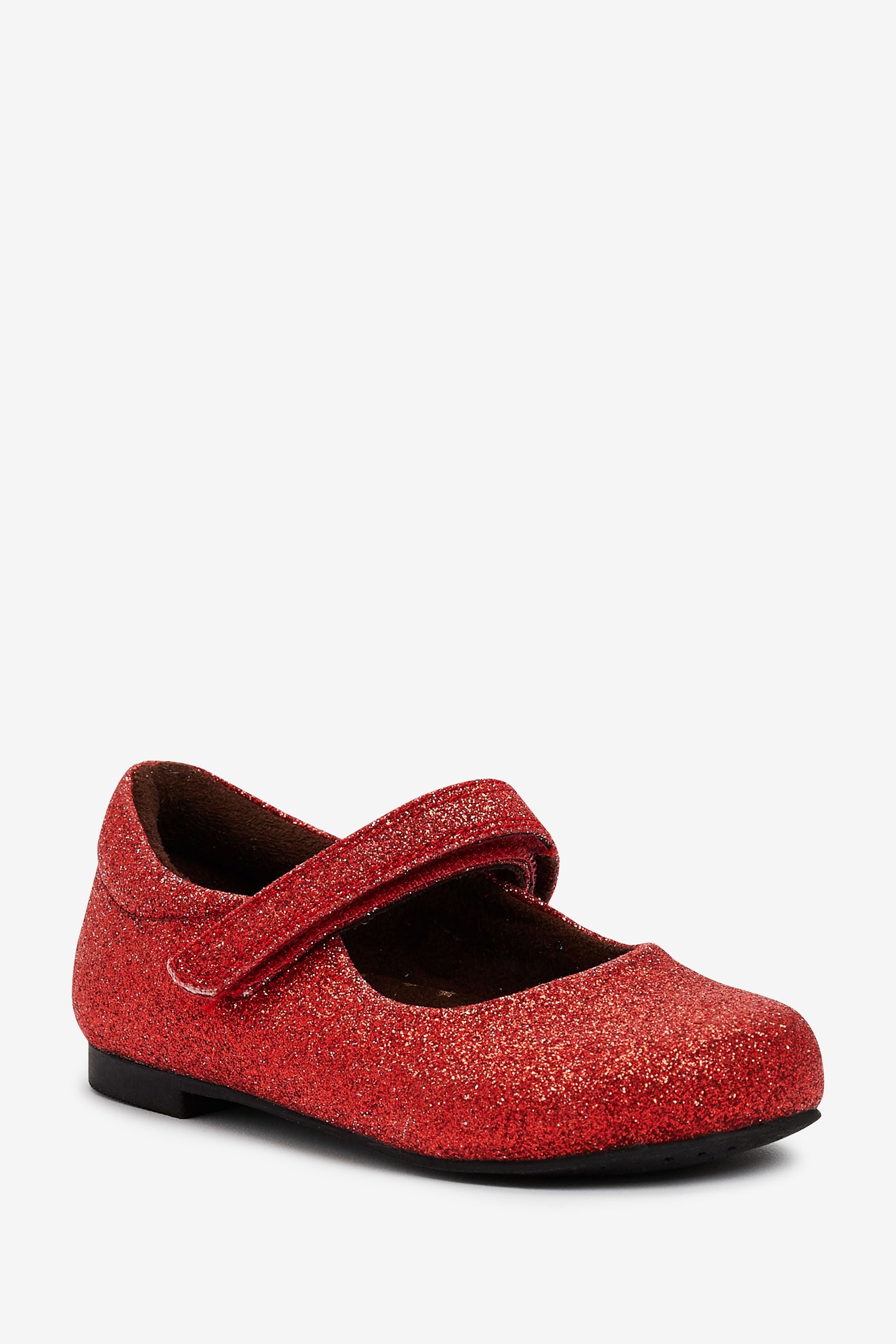 Red Glitter Mary Jane Occasion Shoes