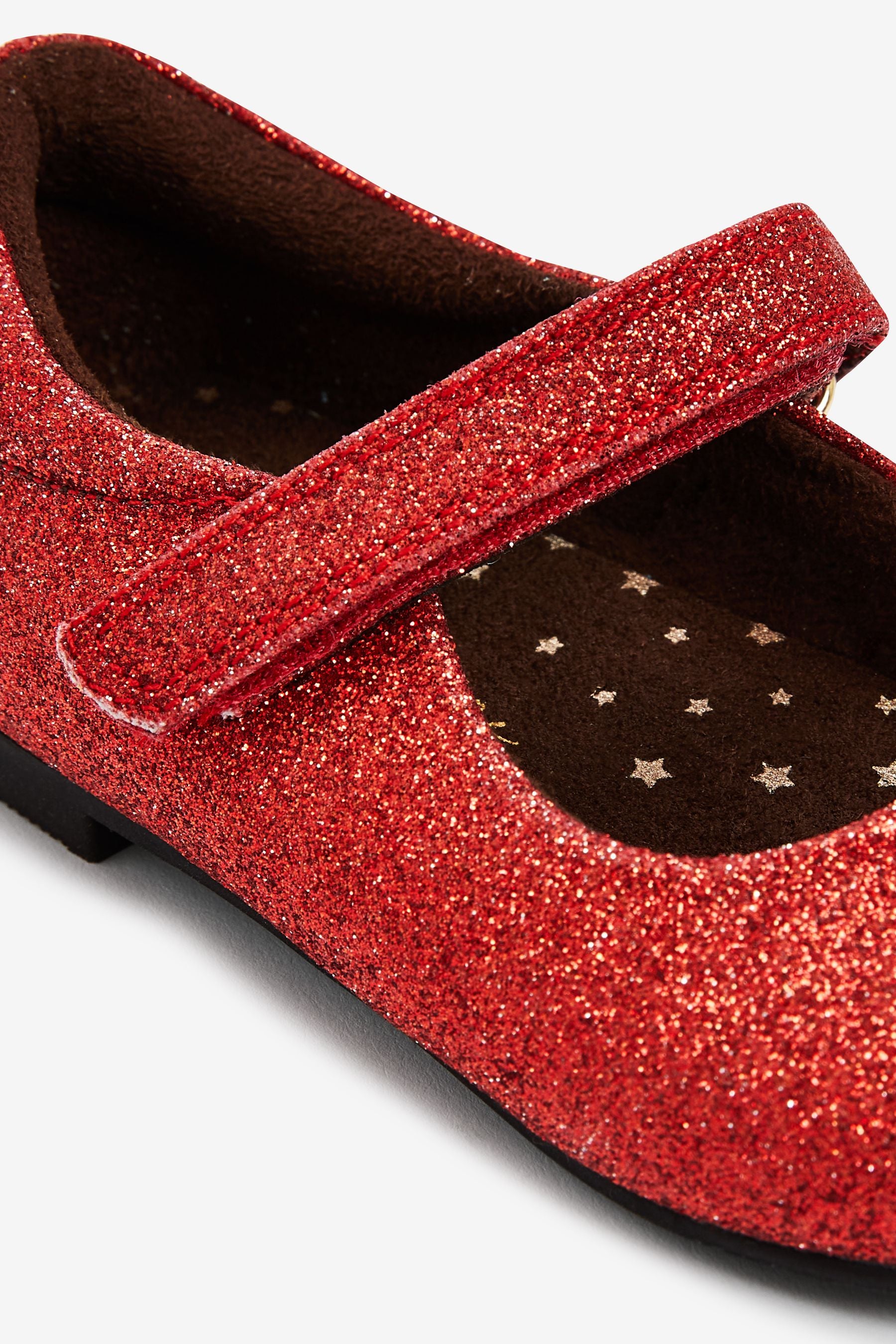 Red Glitter Mary Jane Occasion Shoes