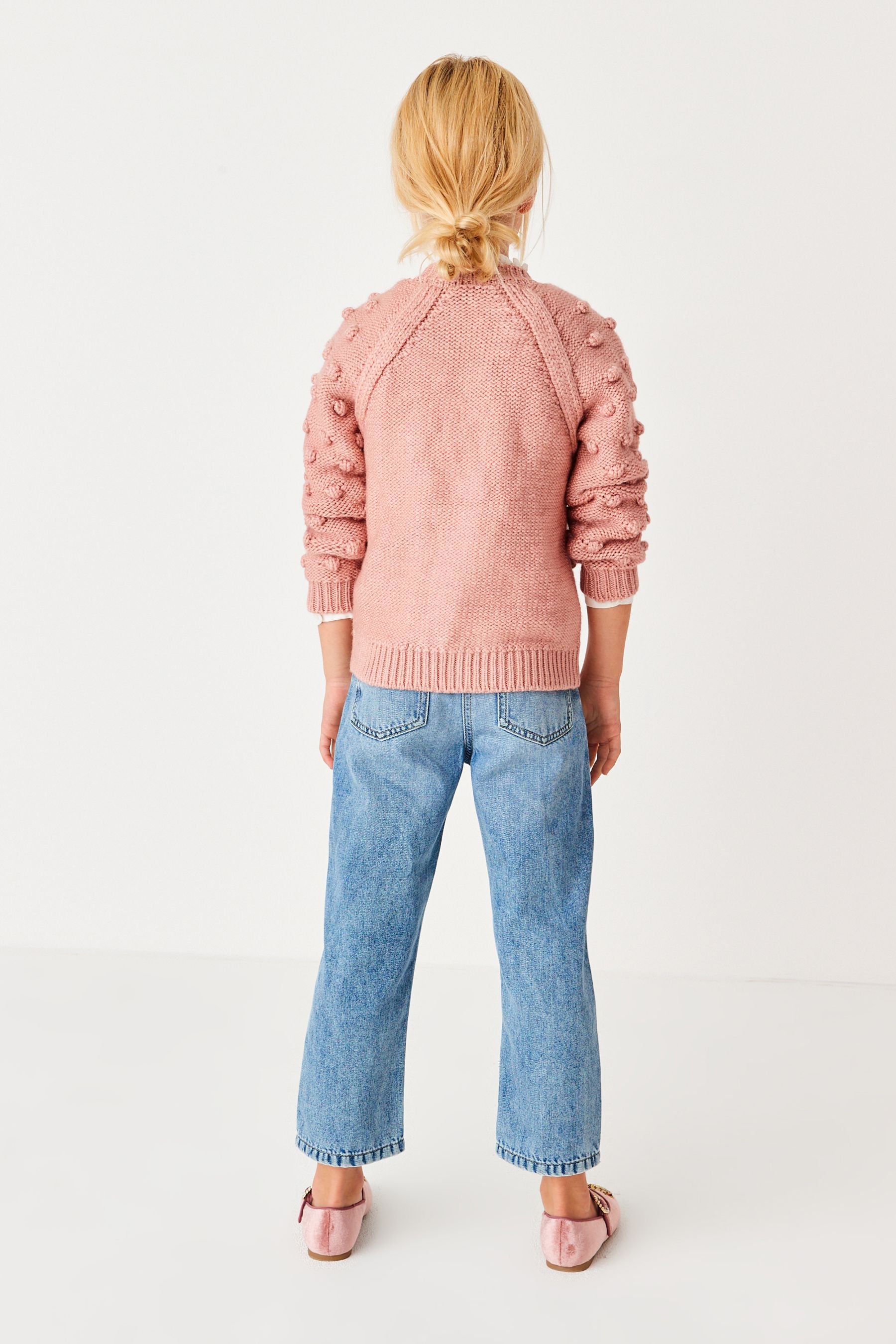 Pink Chunky Cardigan (3-16yrs)