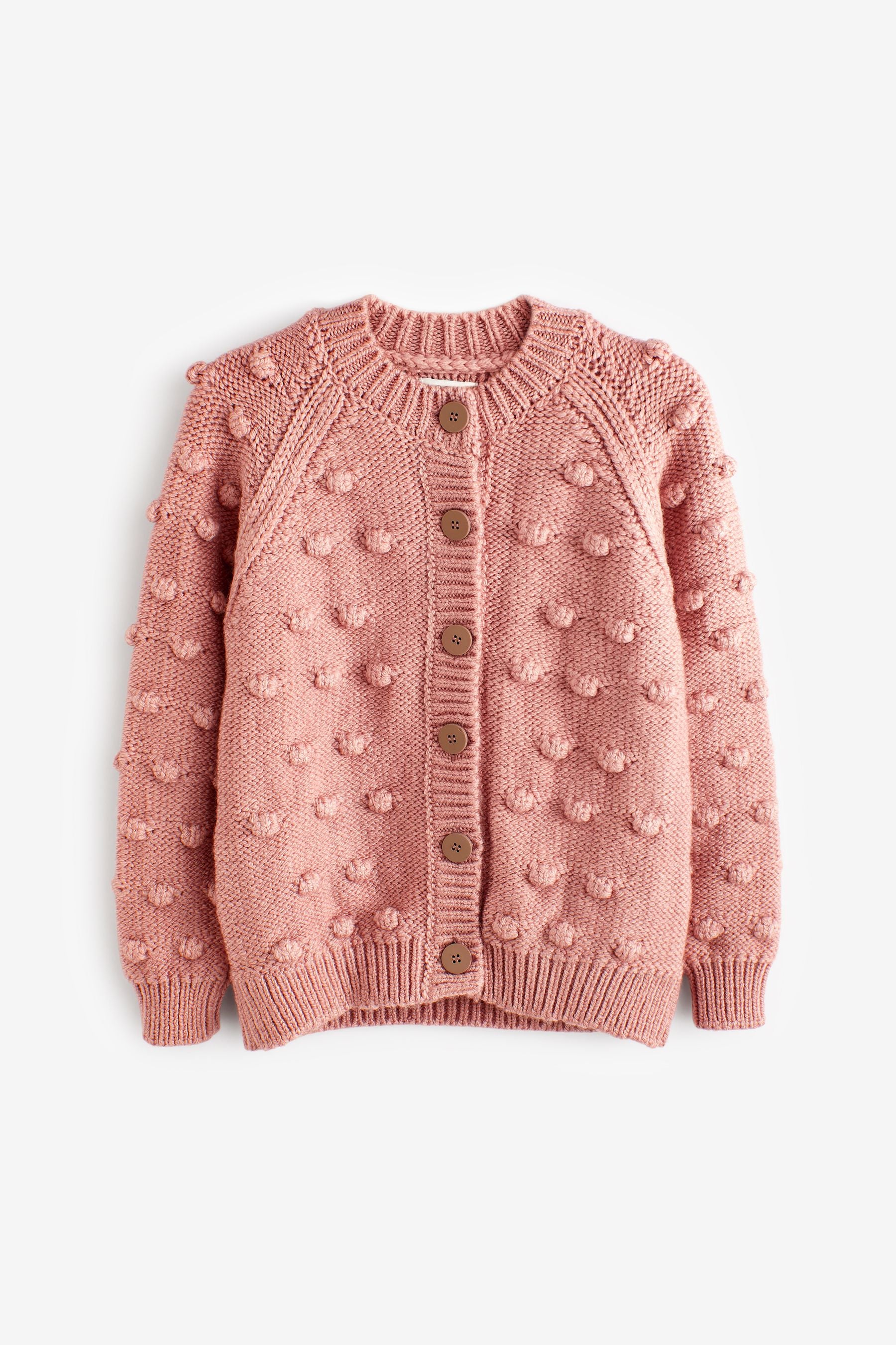 Pink Chunky Cardigan (3-16yrs)