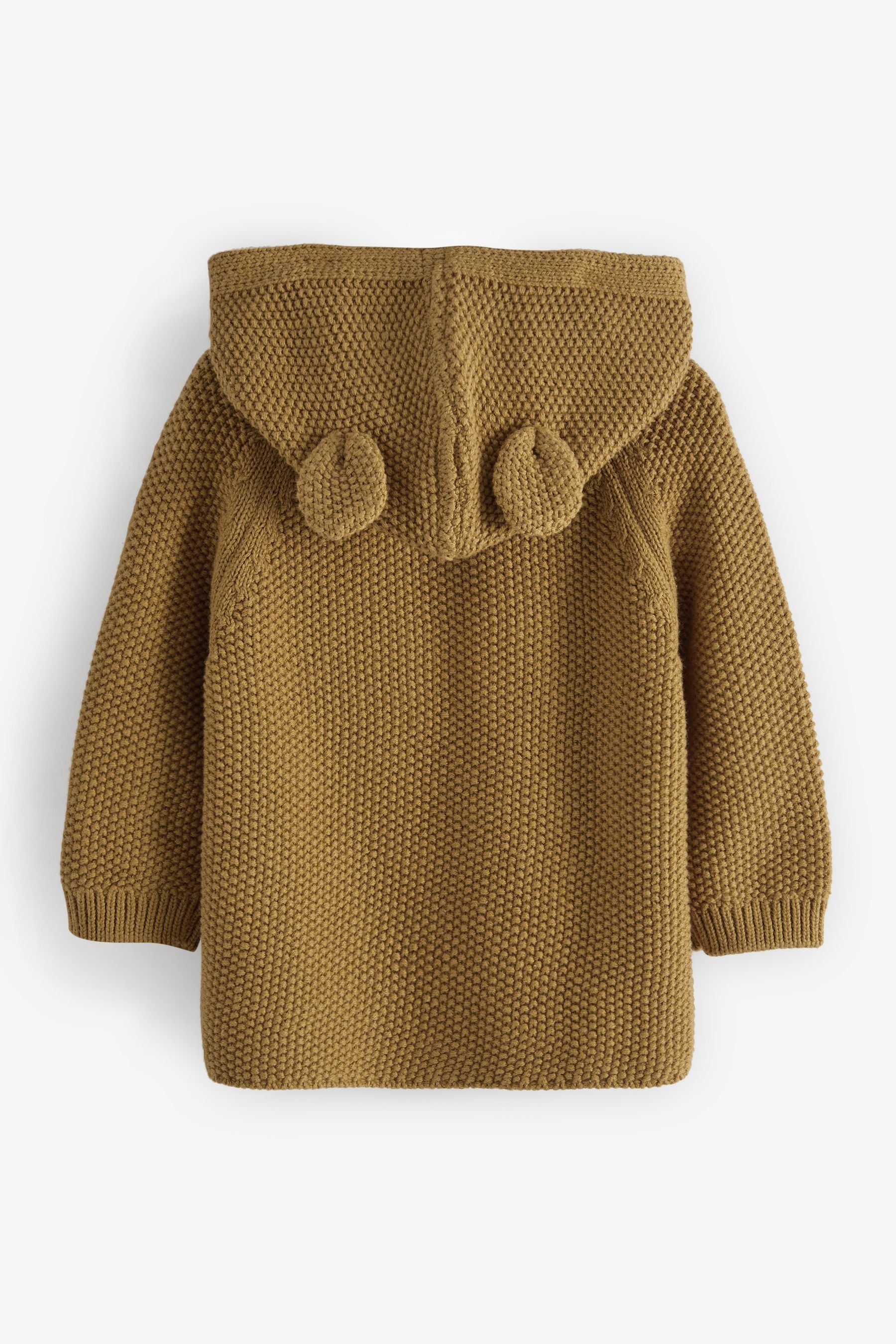 Yellow Citrine Knitted Baby Bear Cardigan (0mths-3yrs)