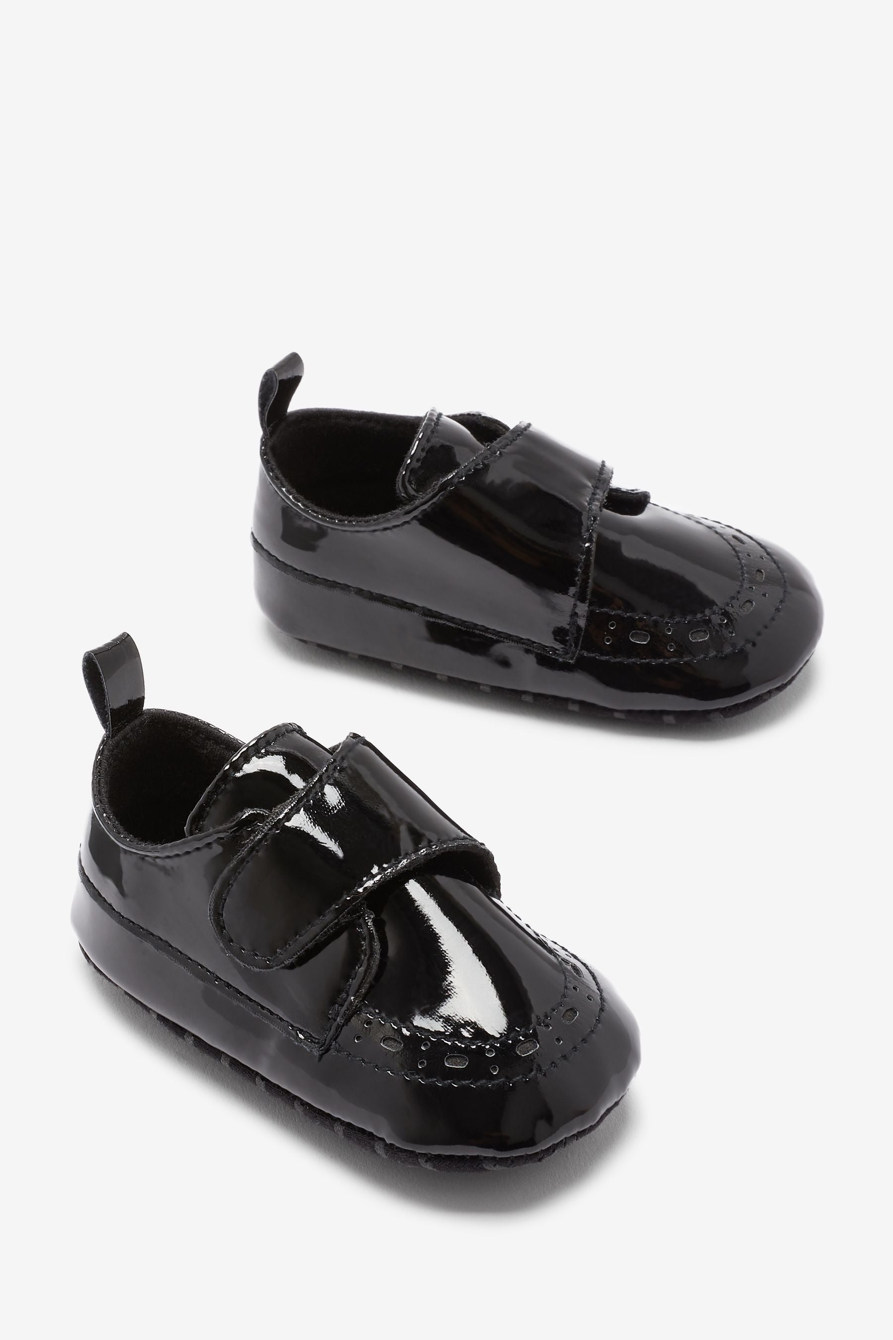 Black Pram Brogues (0-24mths)