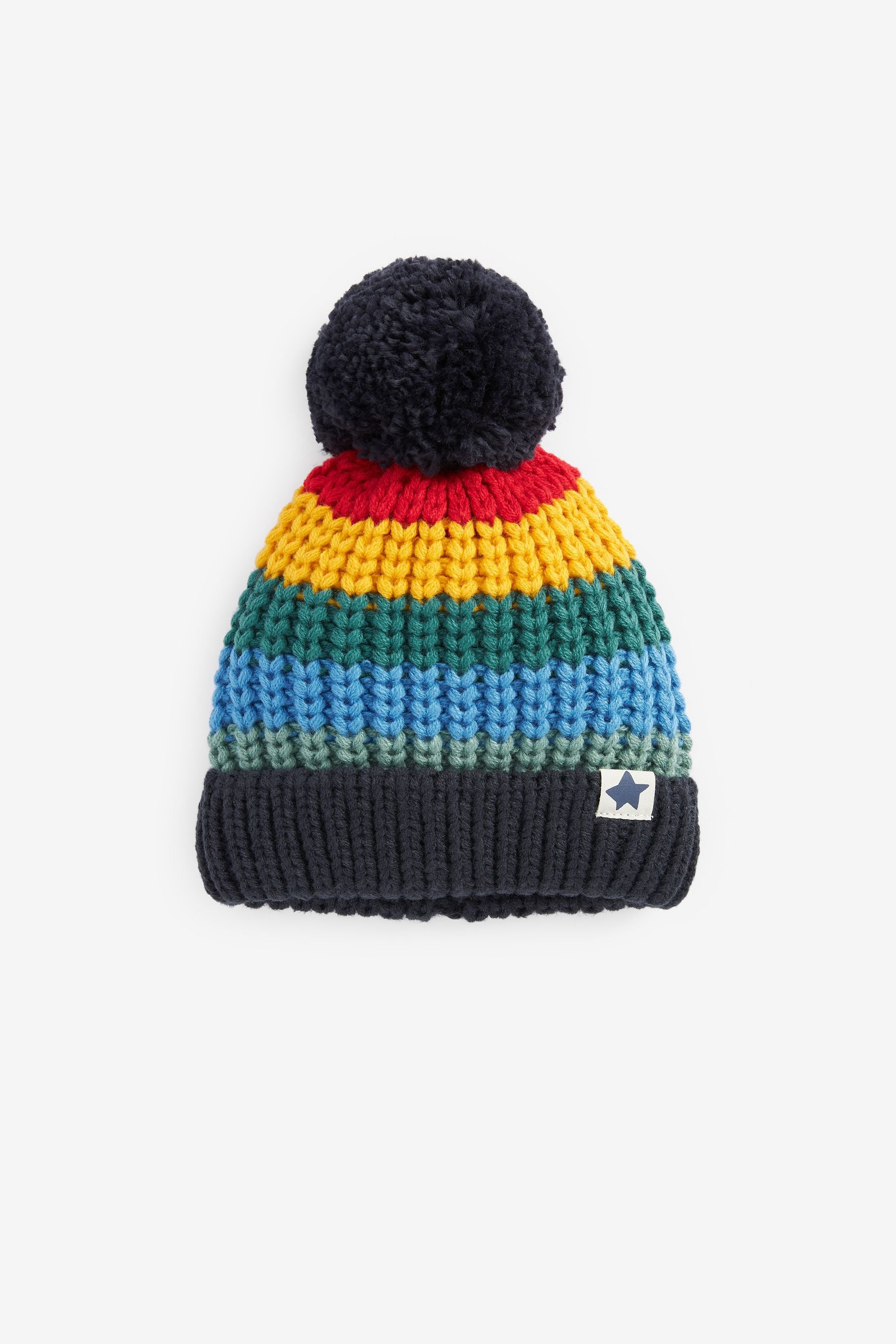 Rainbow Pom Hat (3mths-10yrs)