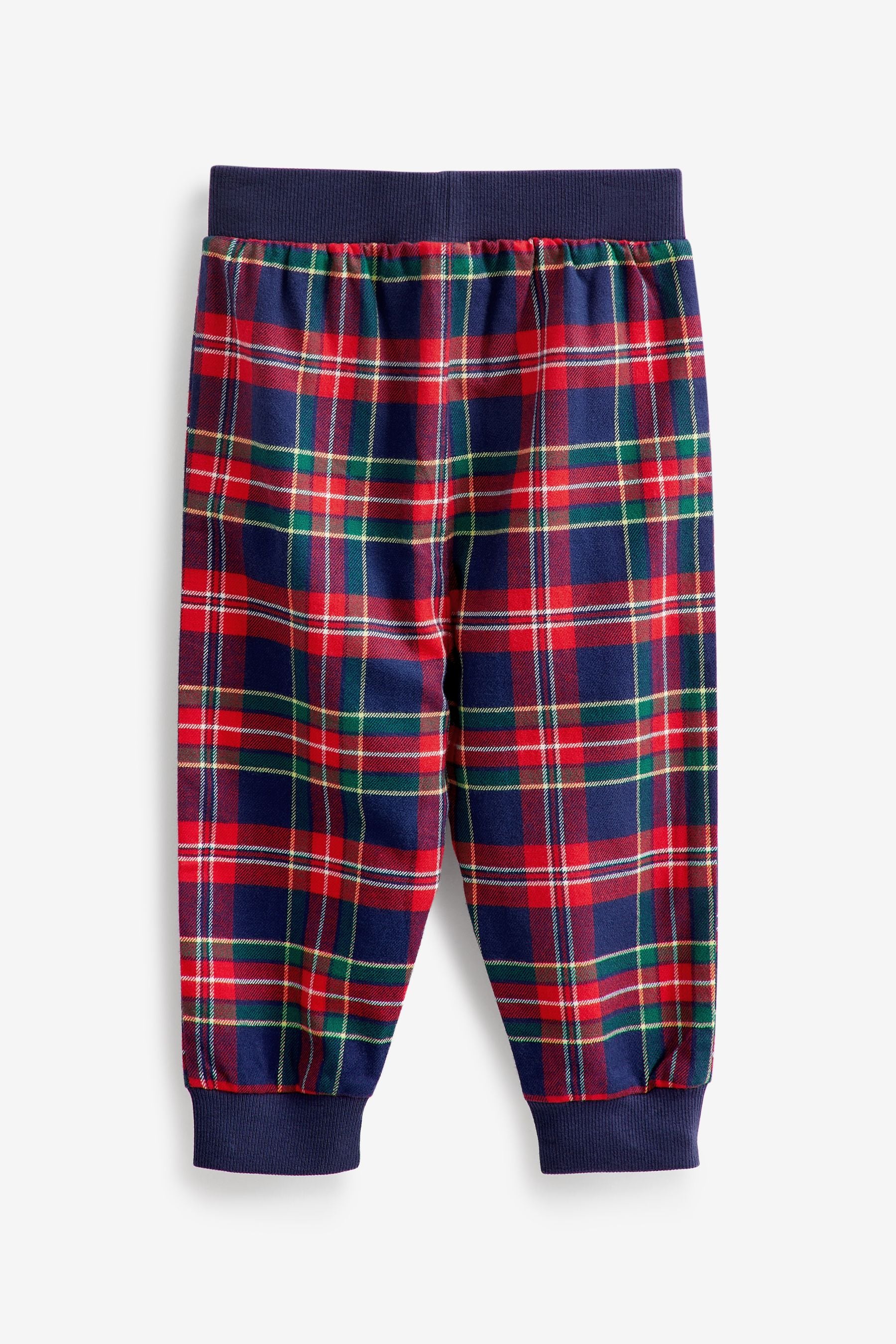 Navy Blue/Red Bear Check Pyjamas (9mths-10yrs)