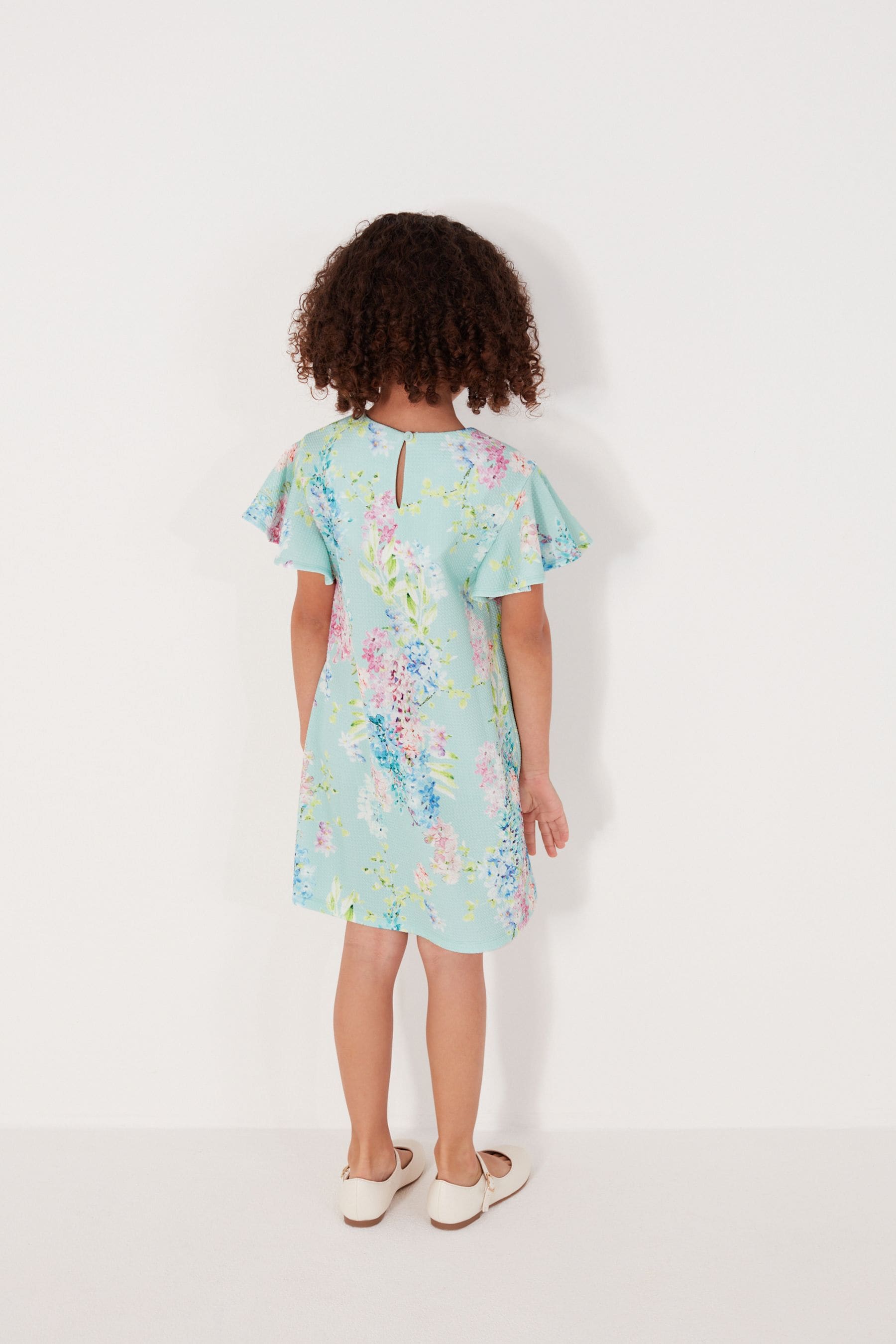 Mint Green/Blue/Soft Pink Floral Occasion Dress (1.5-16yrs)