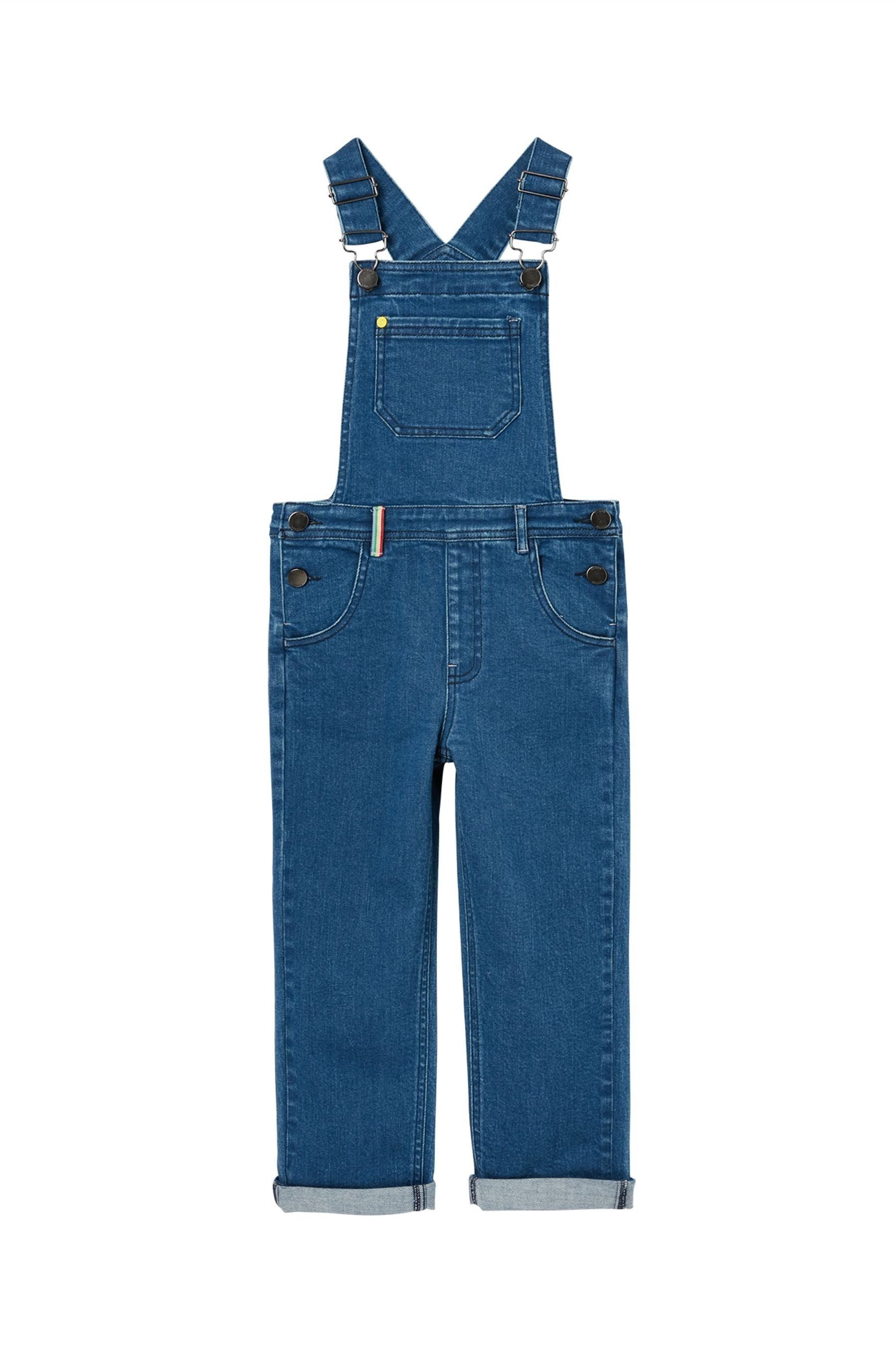 Joules Blue Dottie Woven Dungarees