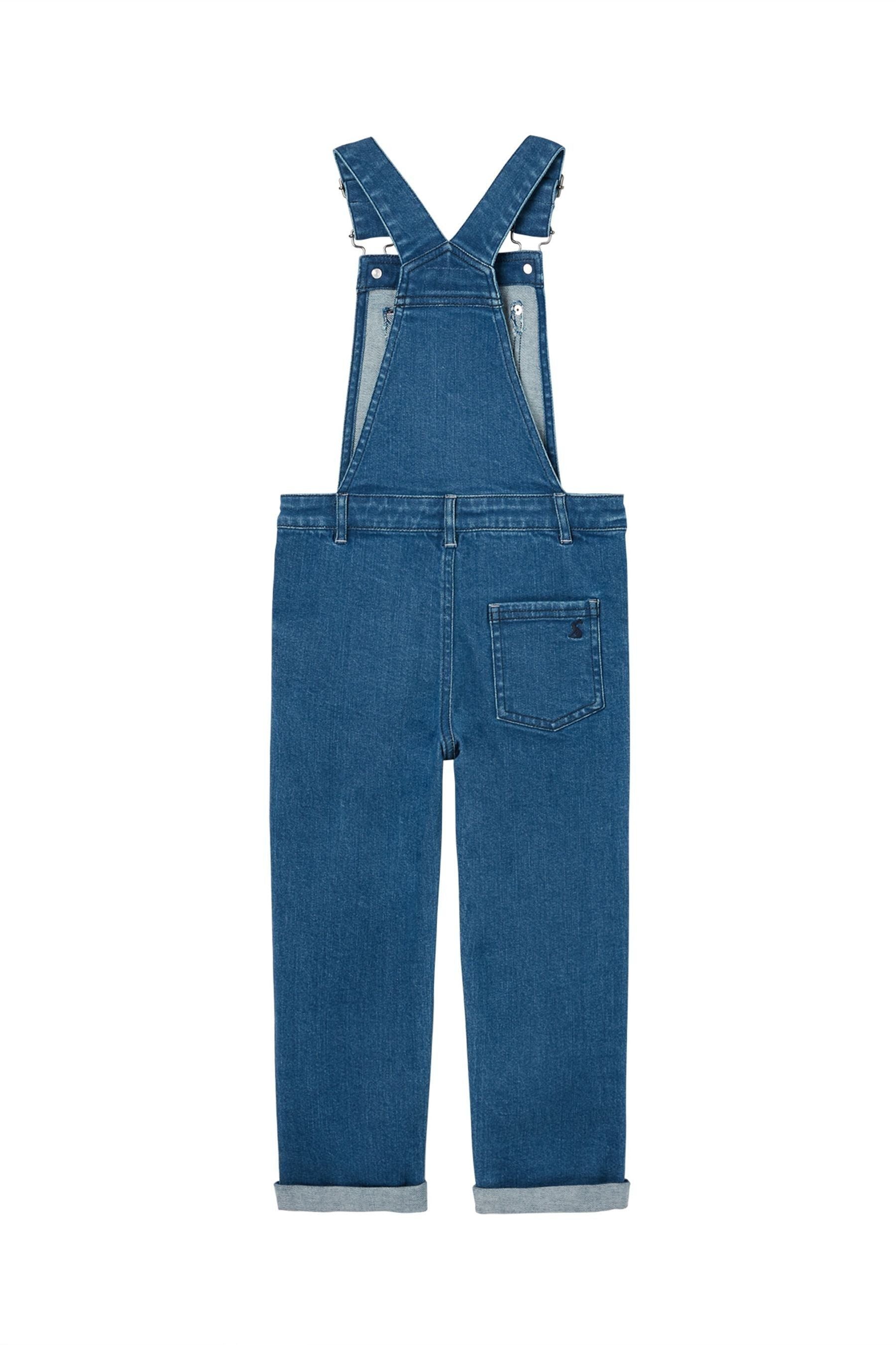 Joules Blue Dottie Woven Dungarees