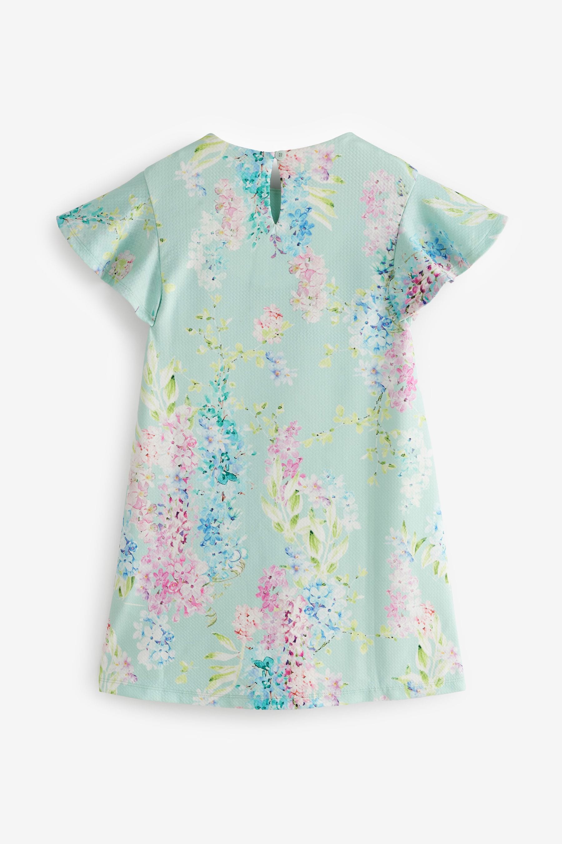 Mint Green/Blue/Soft Pink Floral Occasion Dress (1.5-16yrs)