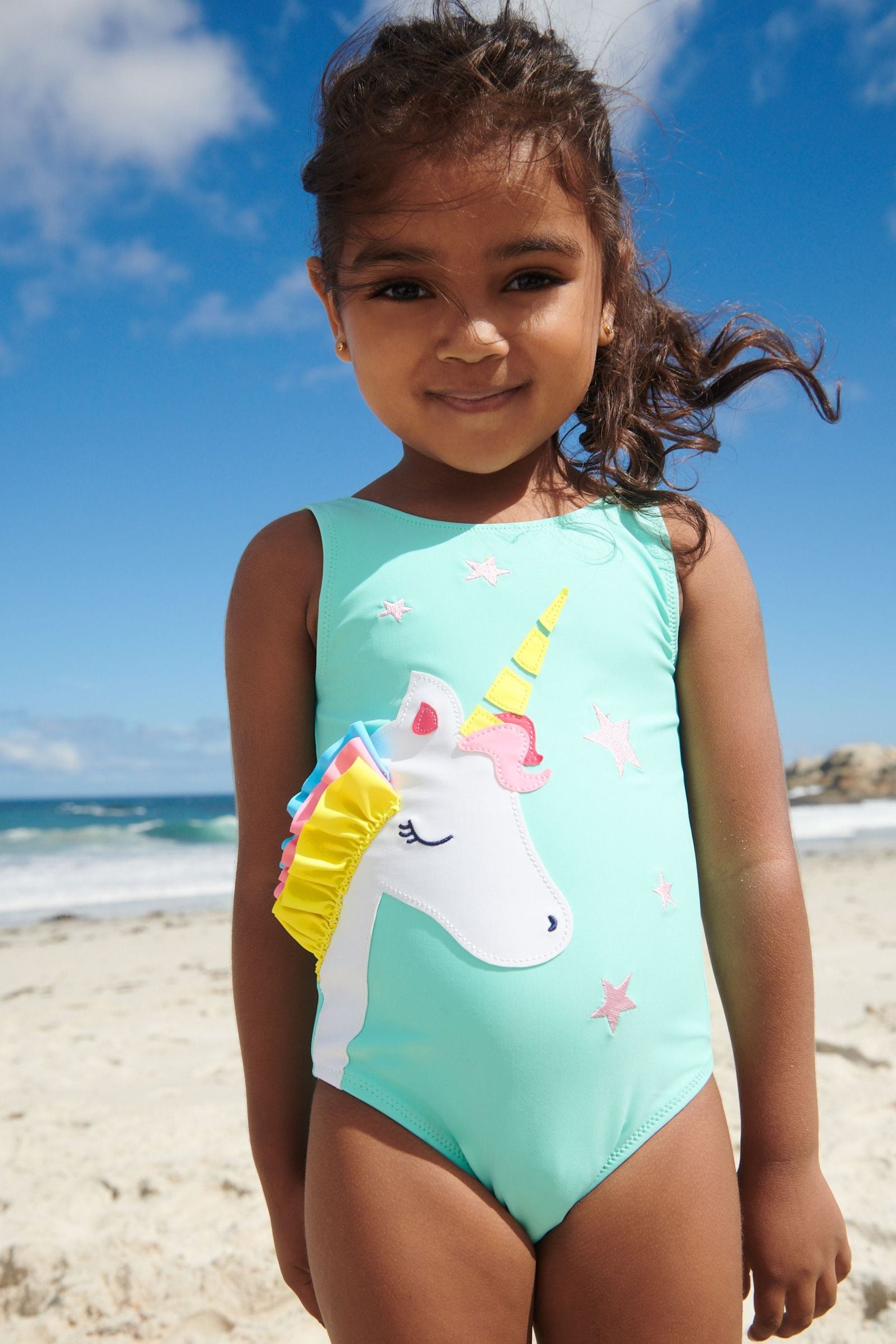 Aqua Blue Swimsuit (3mths-7yrs)