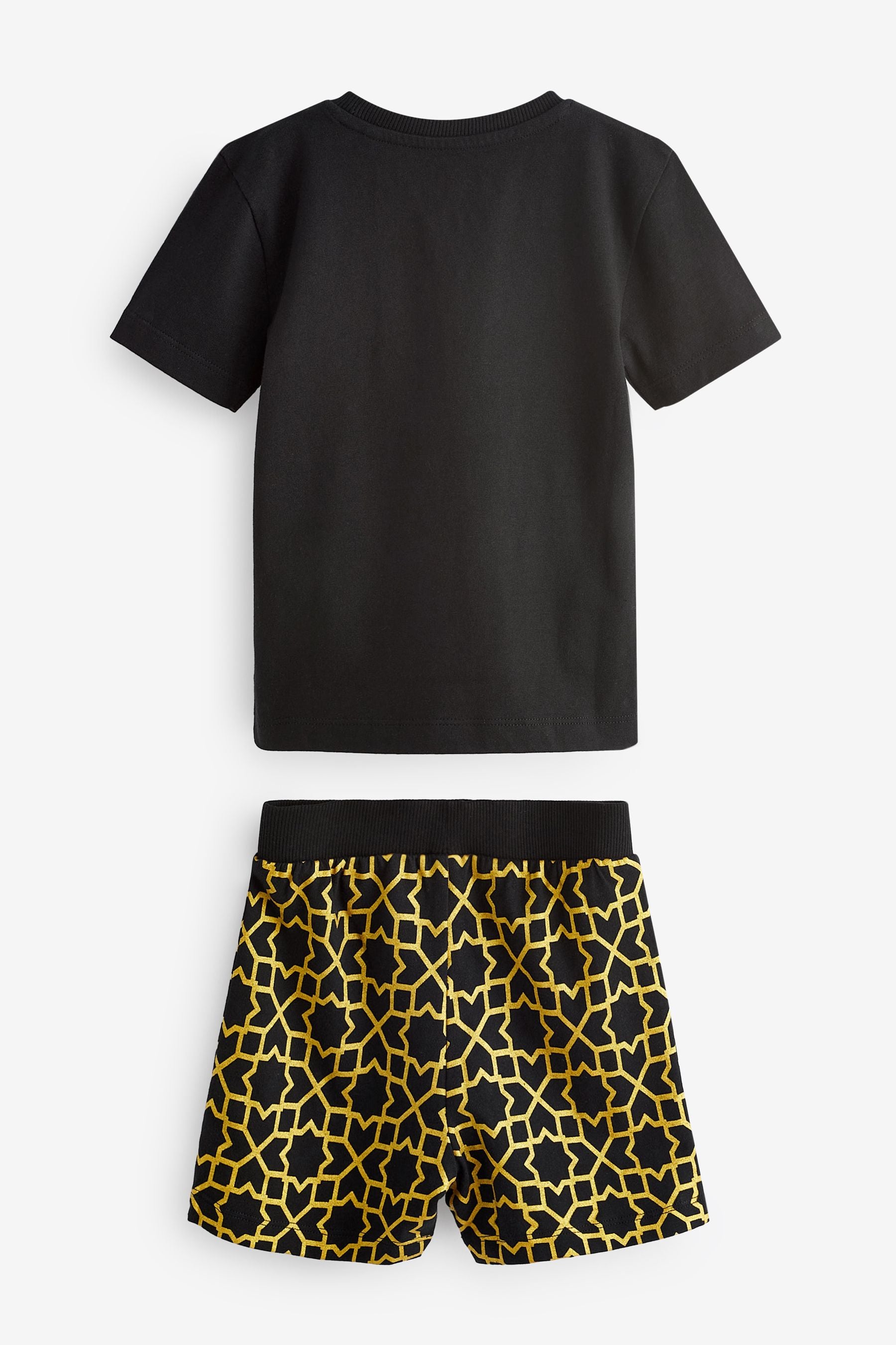 Black/Gold EID Short Pyjamas (9mths-16yrs)