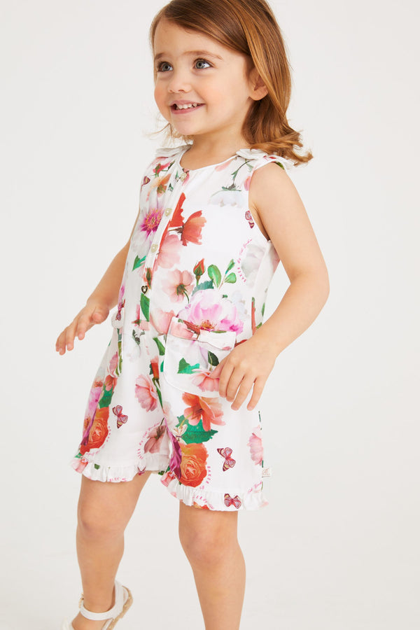 White Baker by Ted Baker White Floral Playsuit