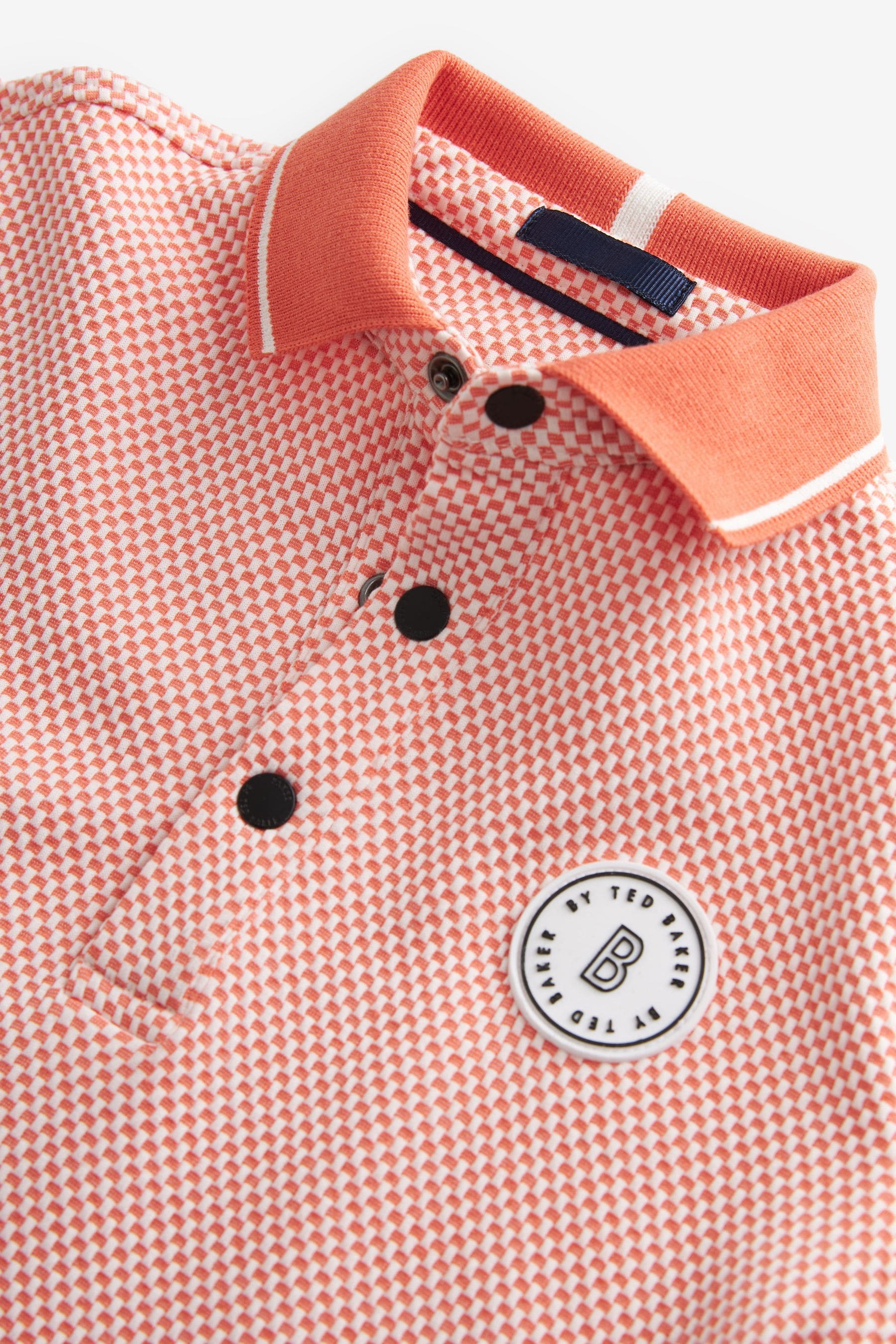 Orange Baker by Ted Baker Blue Polo Shirt