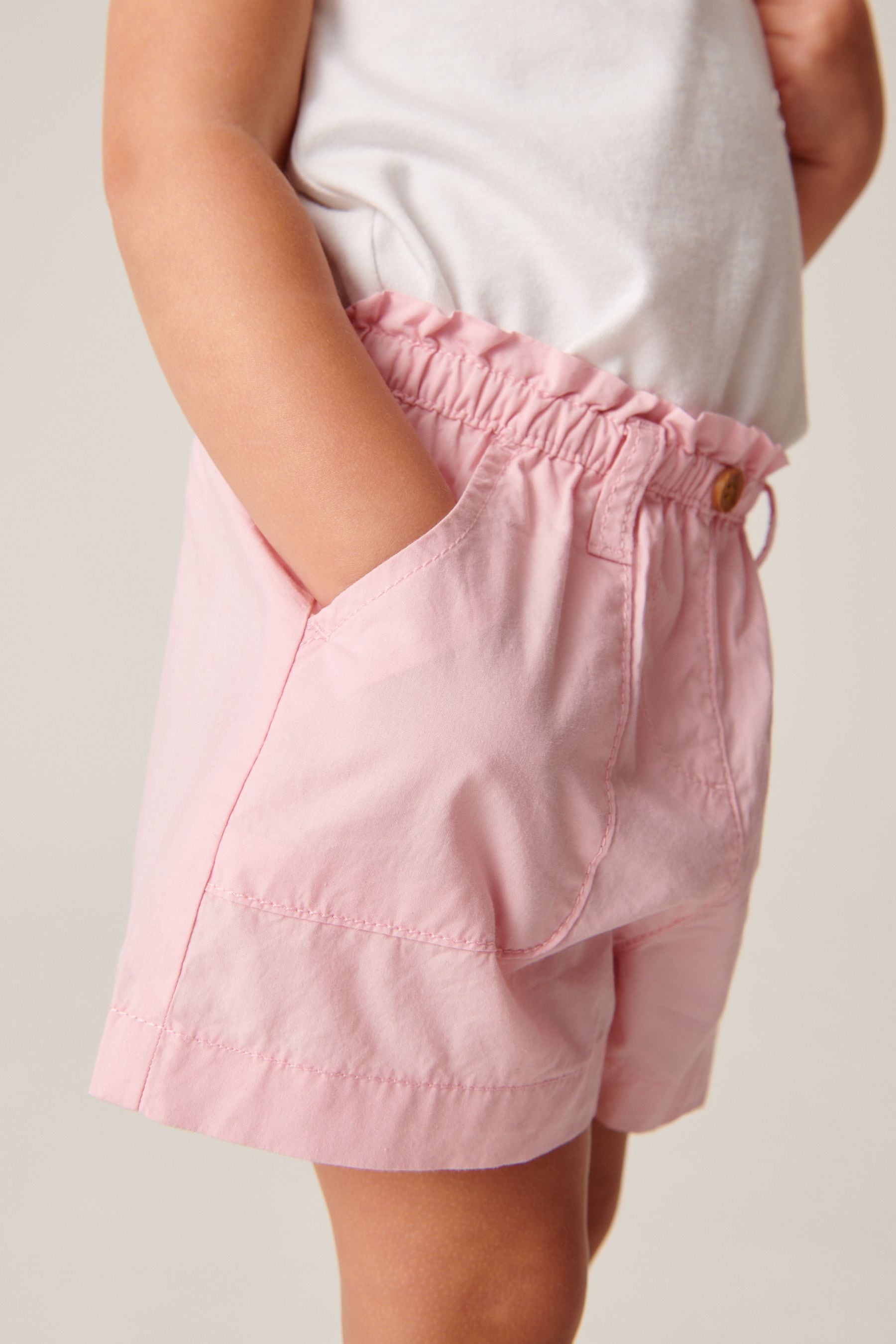 Pink Cotton Shorts (3mths-7yrs)