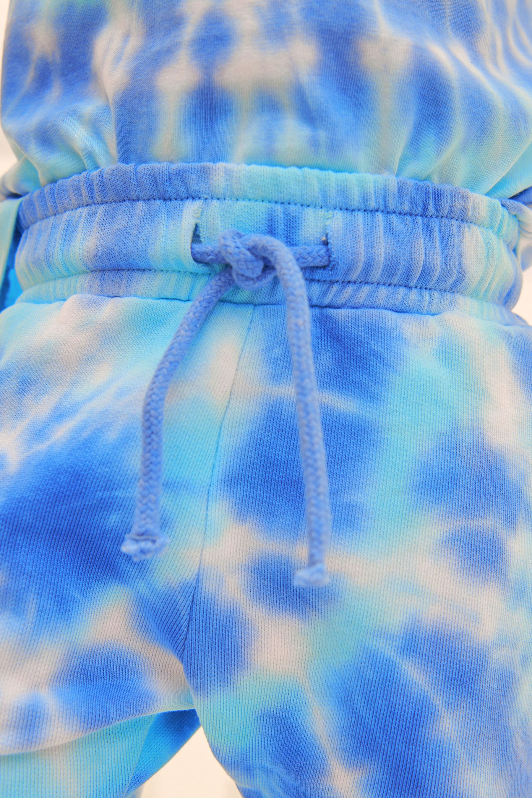 Blue Tie Dye All-Over Printed T-Shirt and Shorts Set (3mths-7yrs)