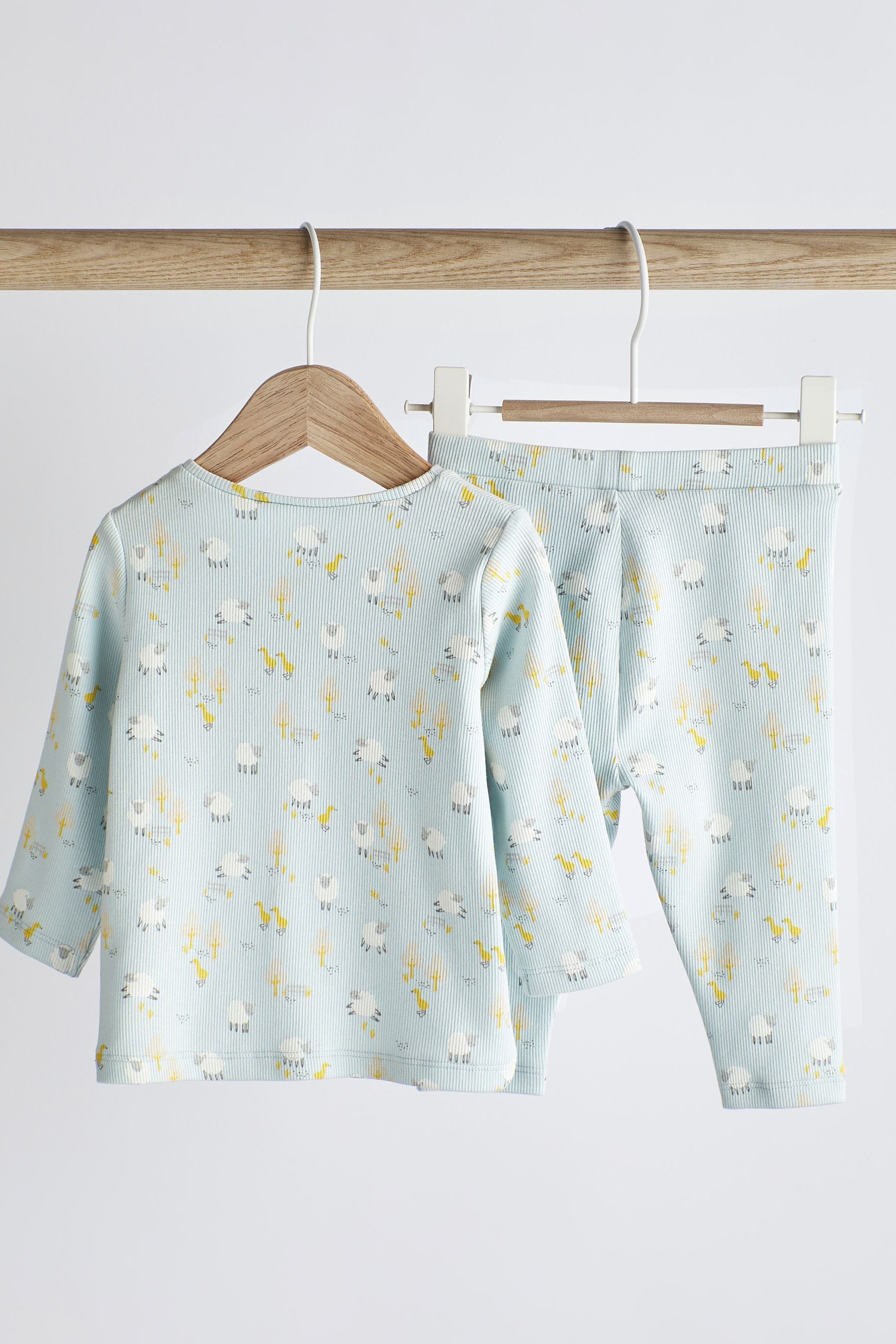 Blue Sheep 2 Piece Baby T-Shirt And Leggings Set (0mths-2yrs)