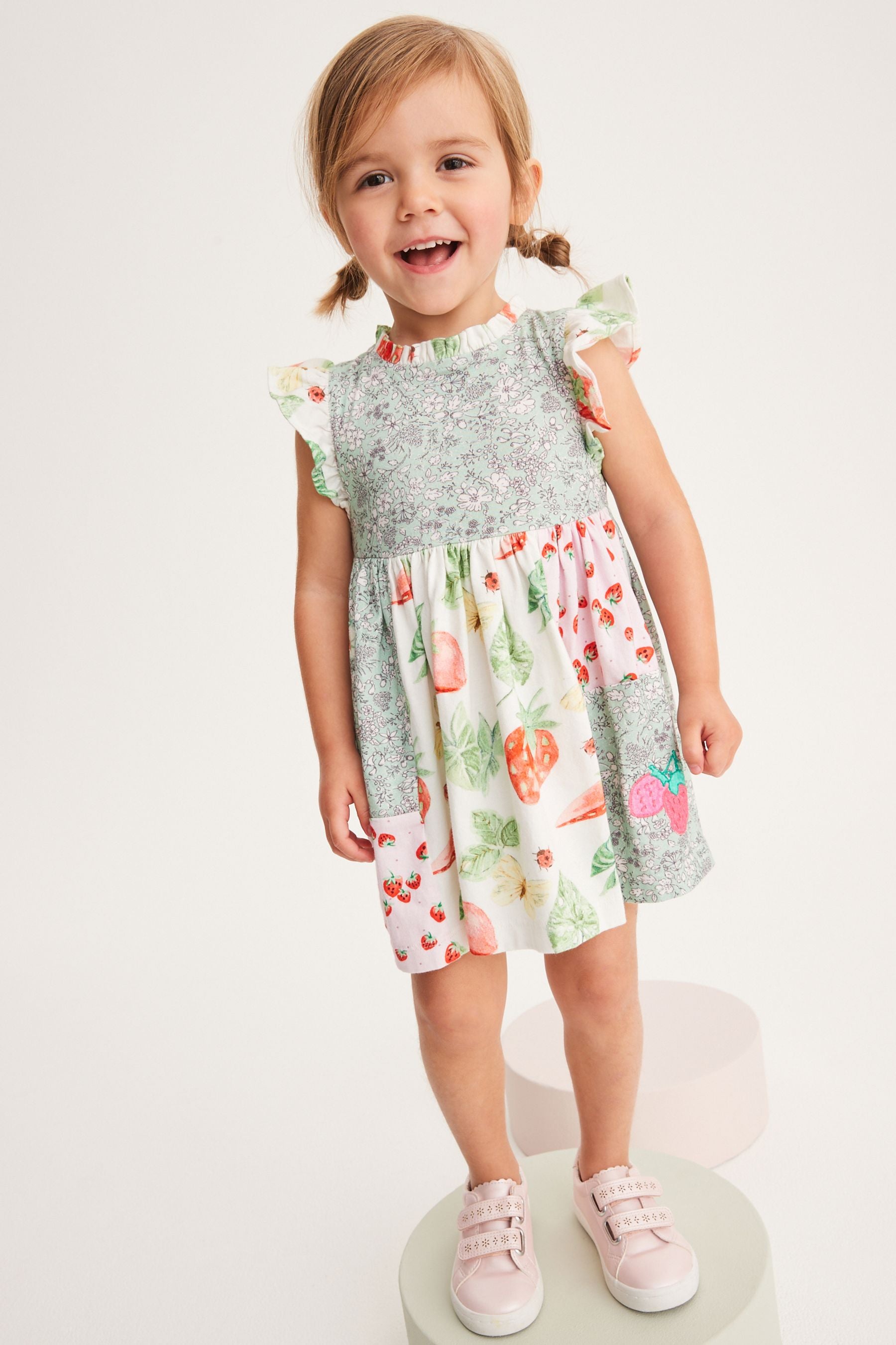 Floral Embroidered Tiered Dress (3mths-7yrs)