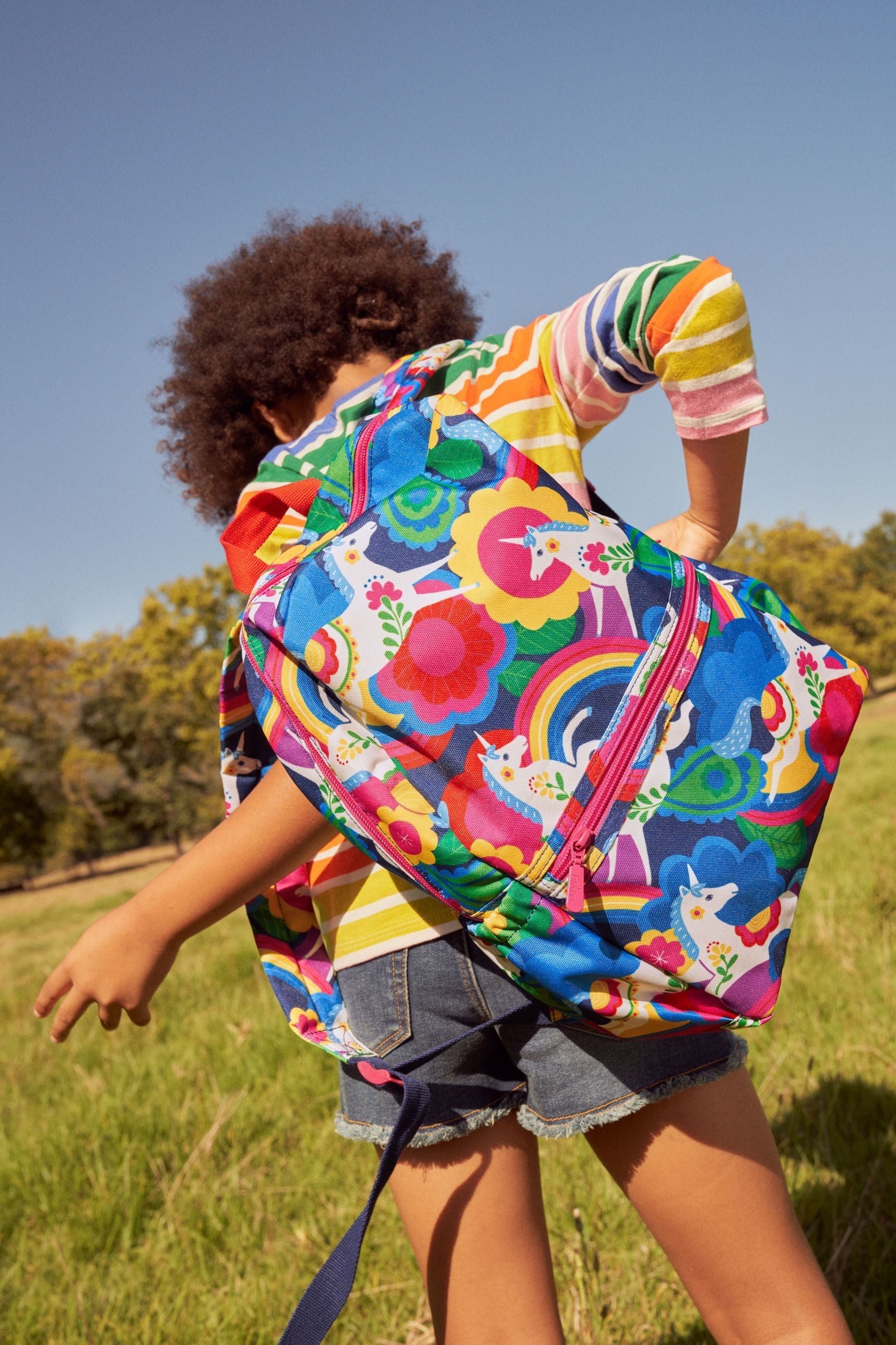 Boden Blue School Bag