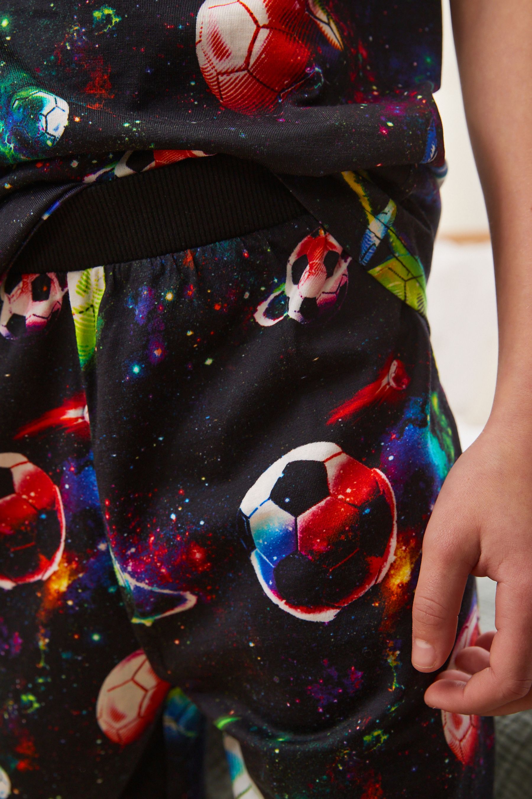 Multi Space Football Short Pyjamas (3-16yrs)