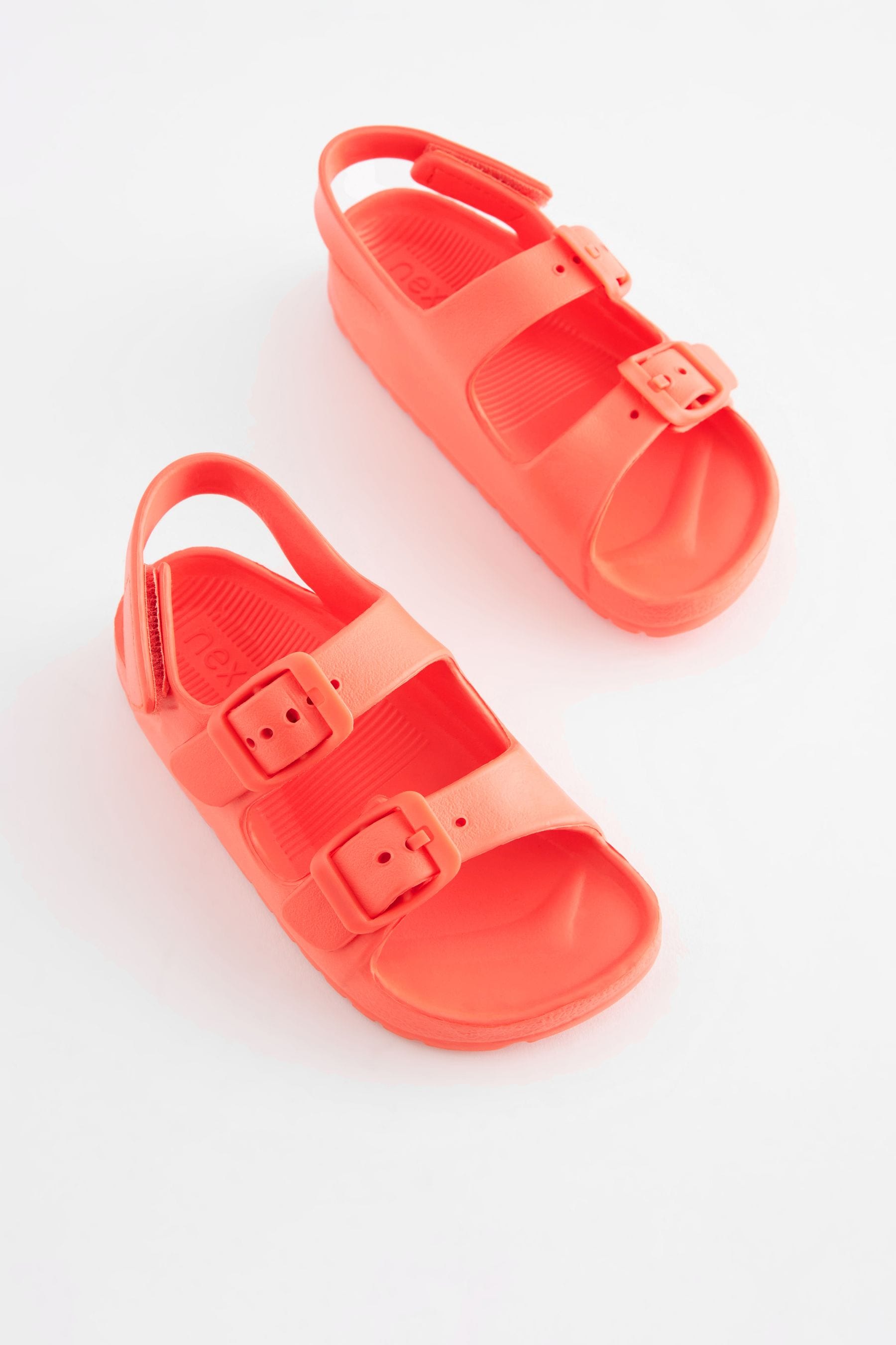 Red Double Buckle Ankle Strap EVA Sandals