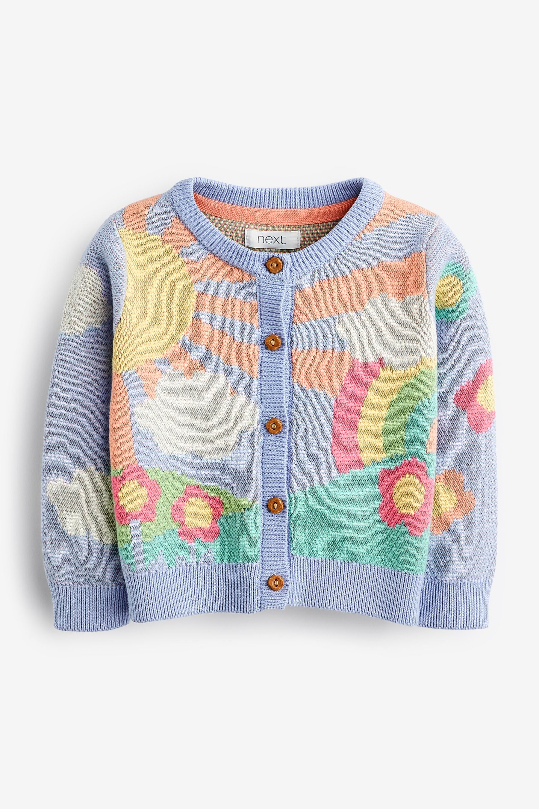 Blue Character Cardigan (3mths-7yrs)