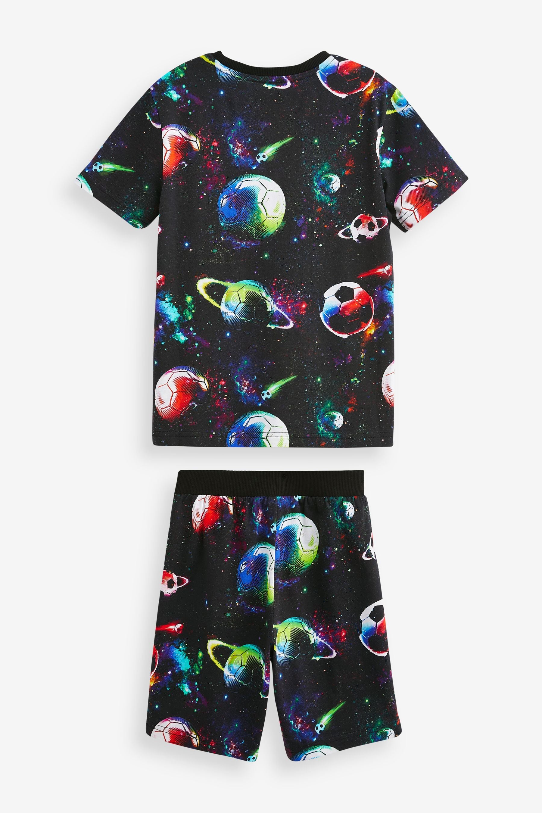 Multi Space Football Short Pyjamas (3-16yrs)