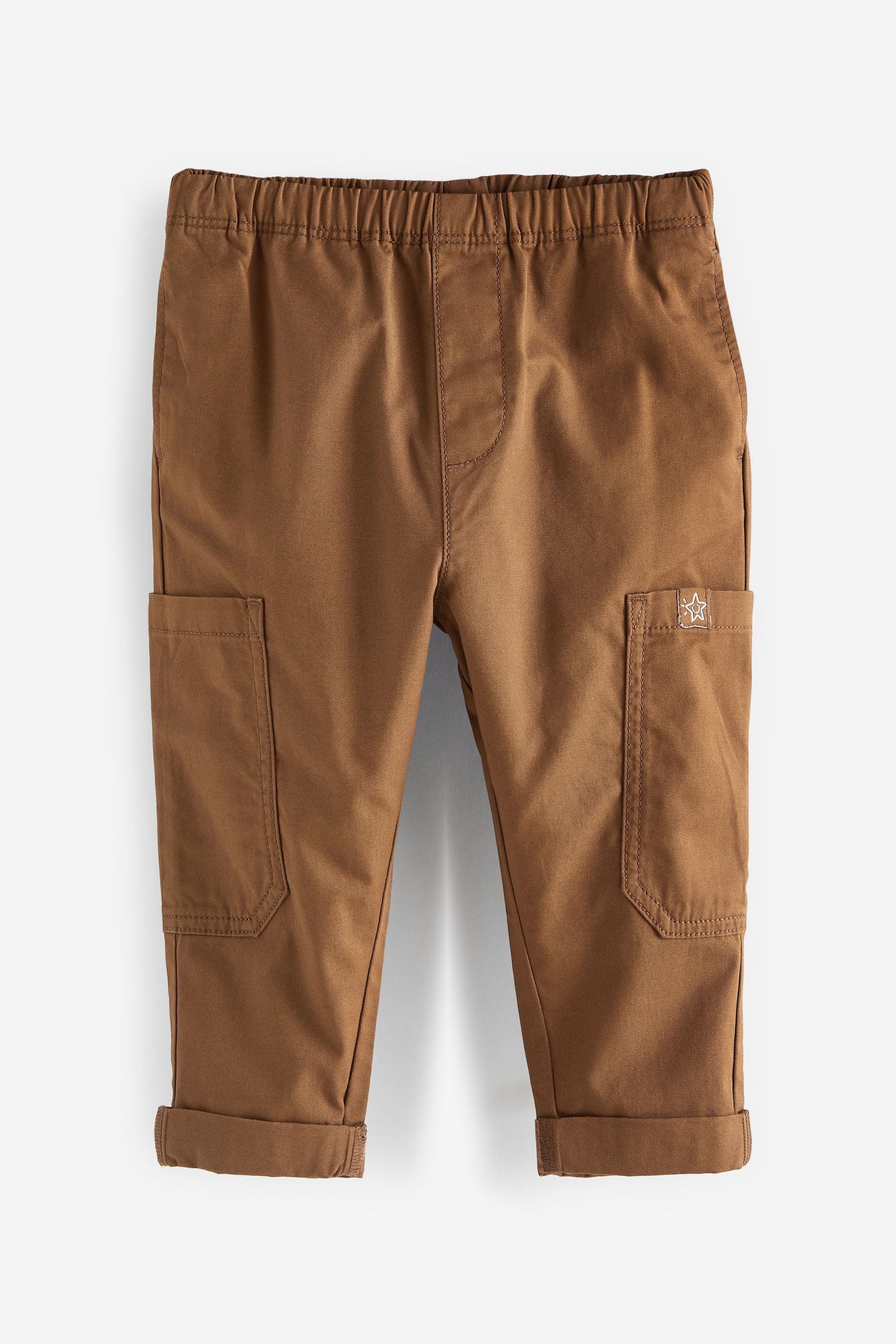 Tan Brown Side Pocket Pull-On Trousers (3mths-7yrs)