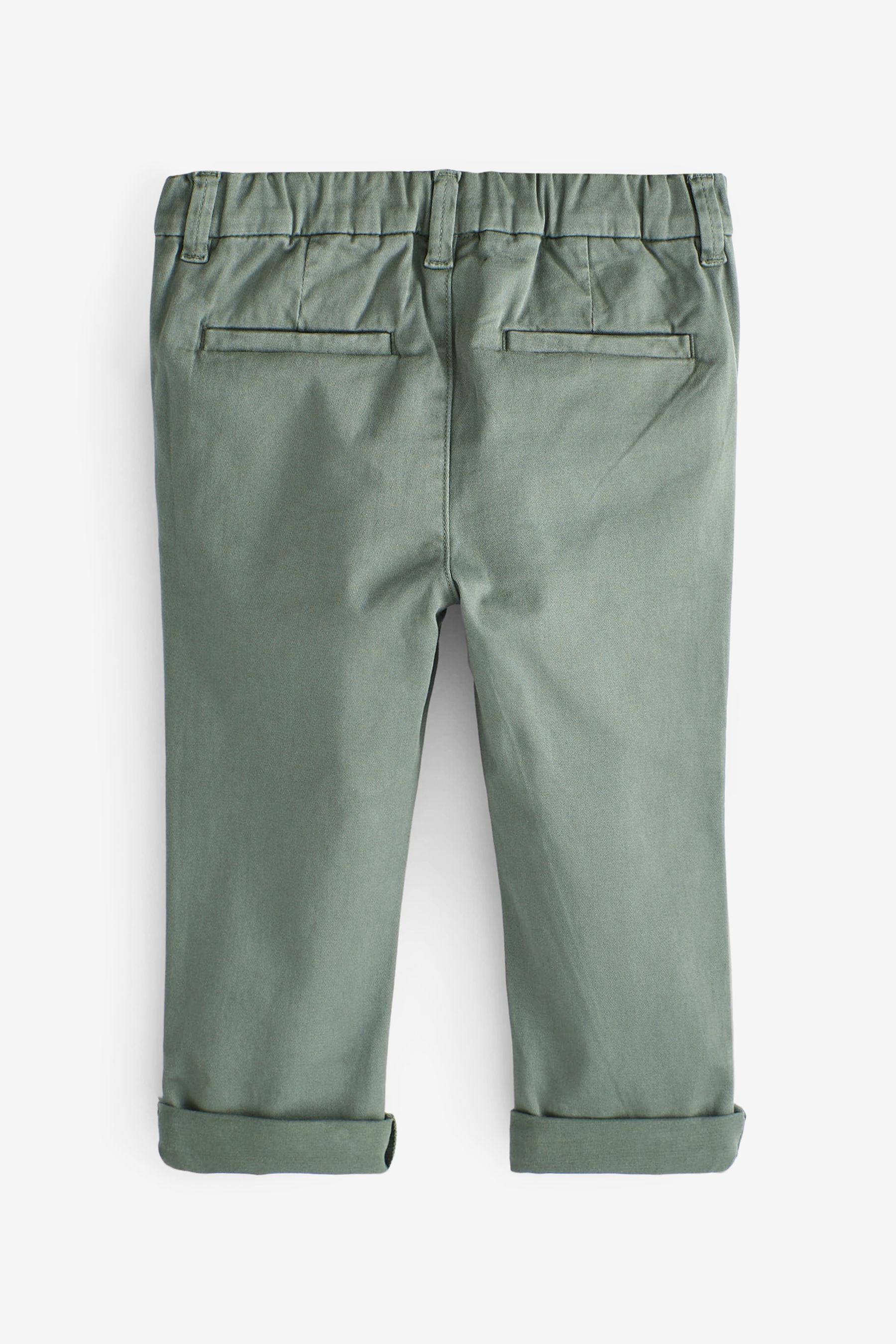 Sage Green Stretch Chinos Trousers (3mths-7yrs)