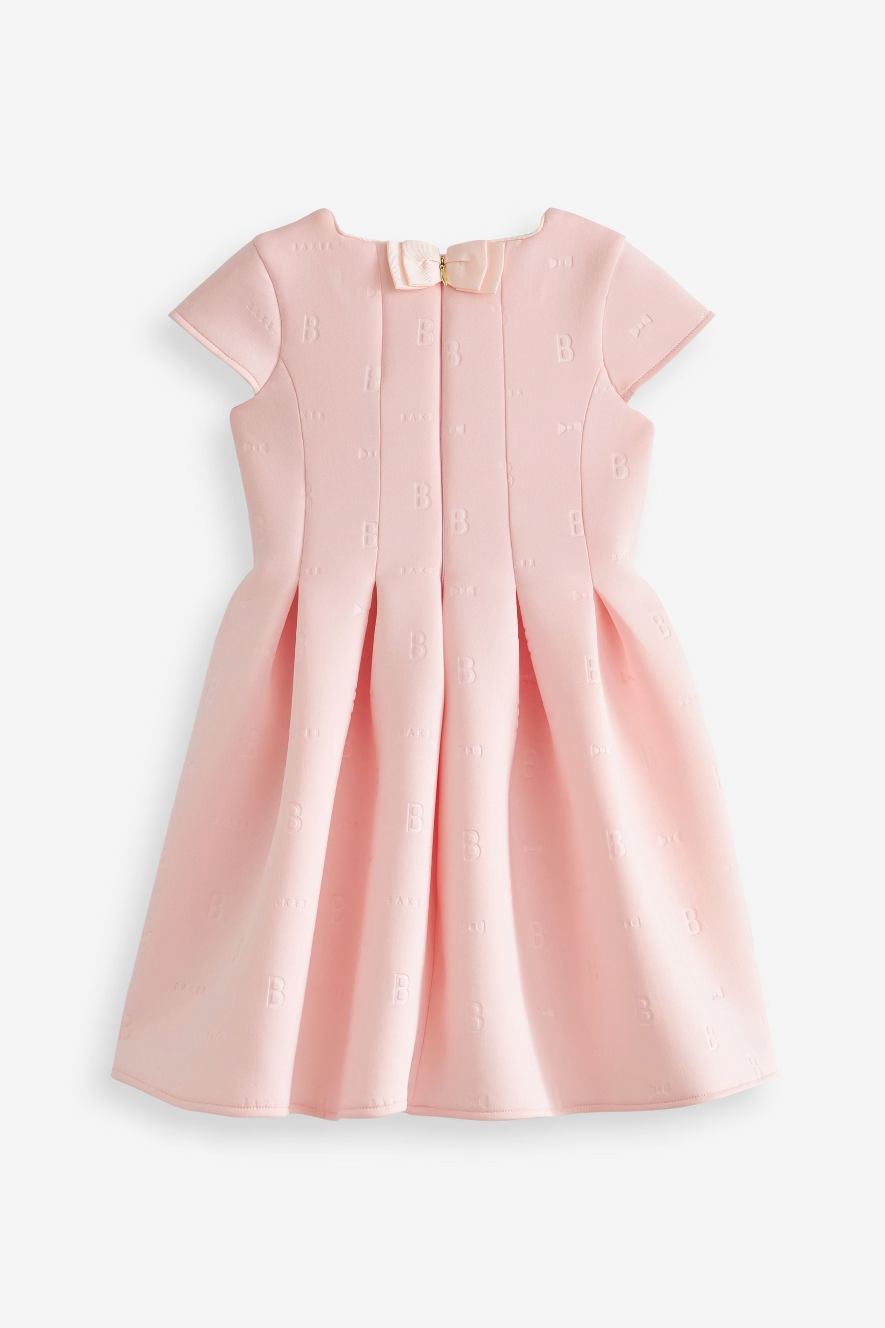 Pink Baker by Ted Baker Navy Embossed Scuba Dress