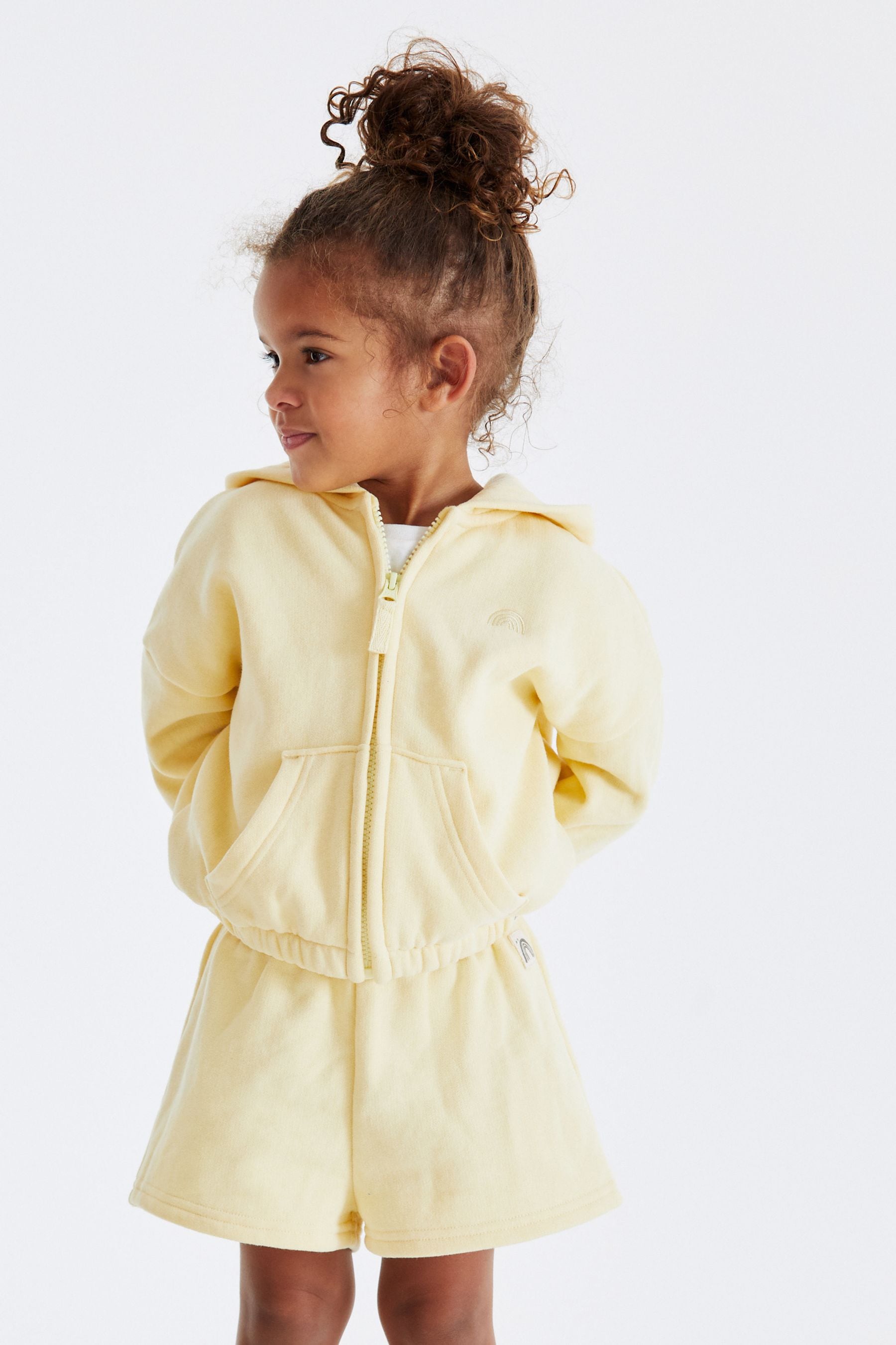 Bright Yellow Zip Through Hoodie (3mths-7yrs)