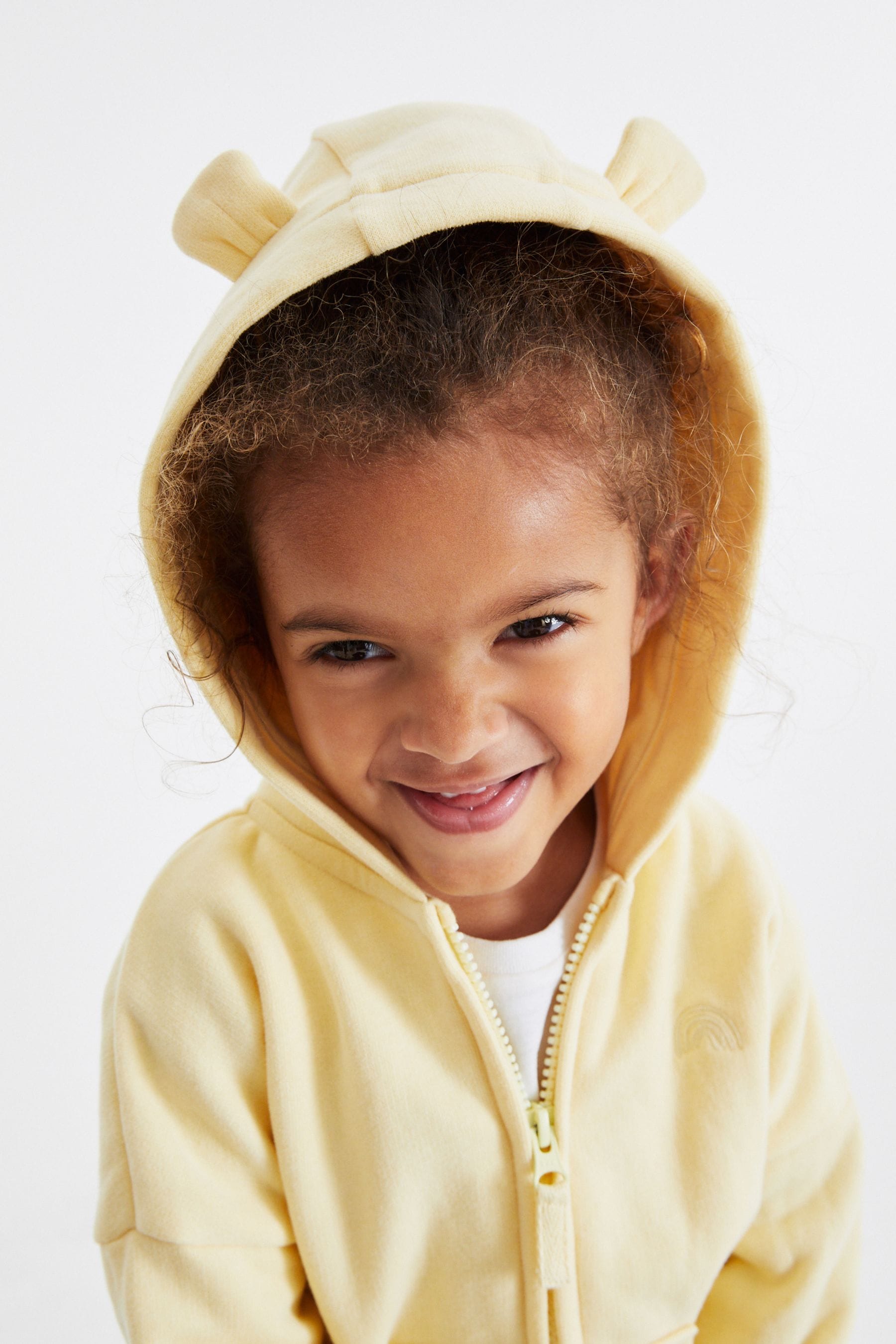 Bright Yellow Zip Through Hoodie (3mths-7yrs)