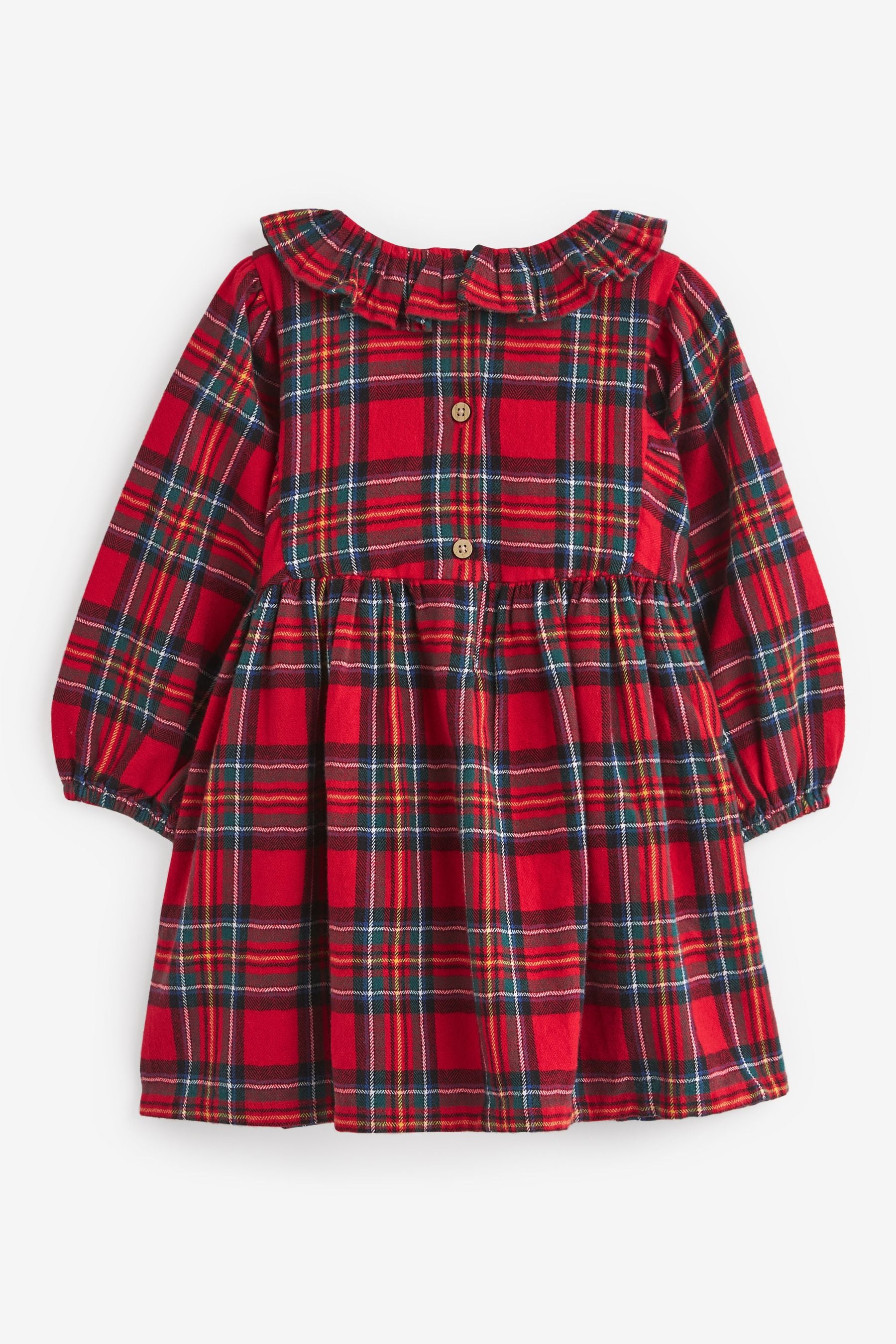 Red Check Ruffle Collar Dress (3mths-8yrs)