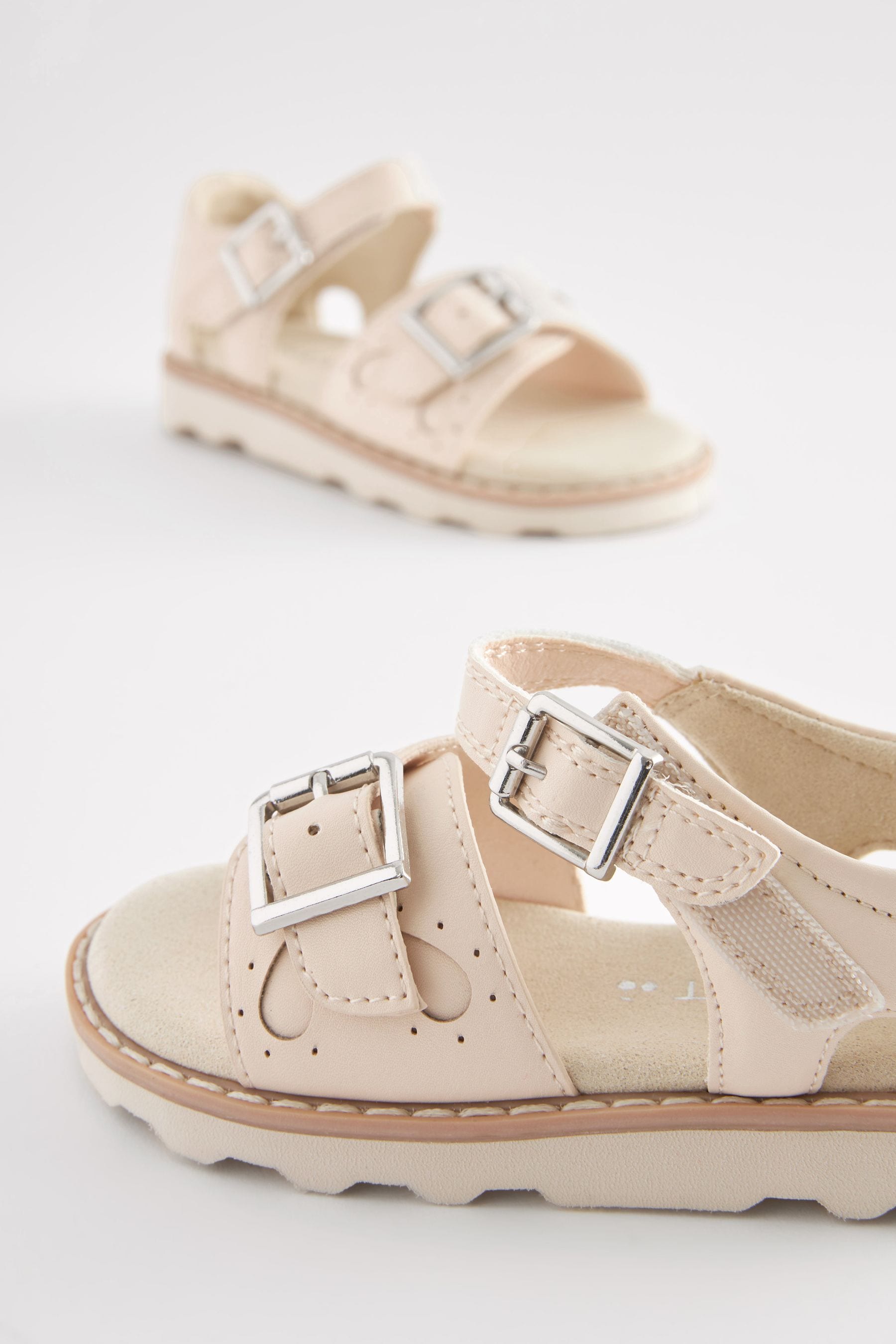 Bone White Closed Back Sandals