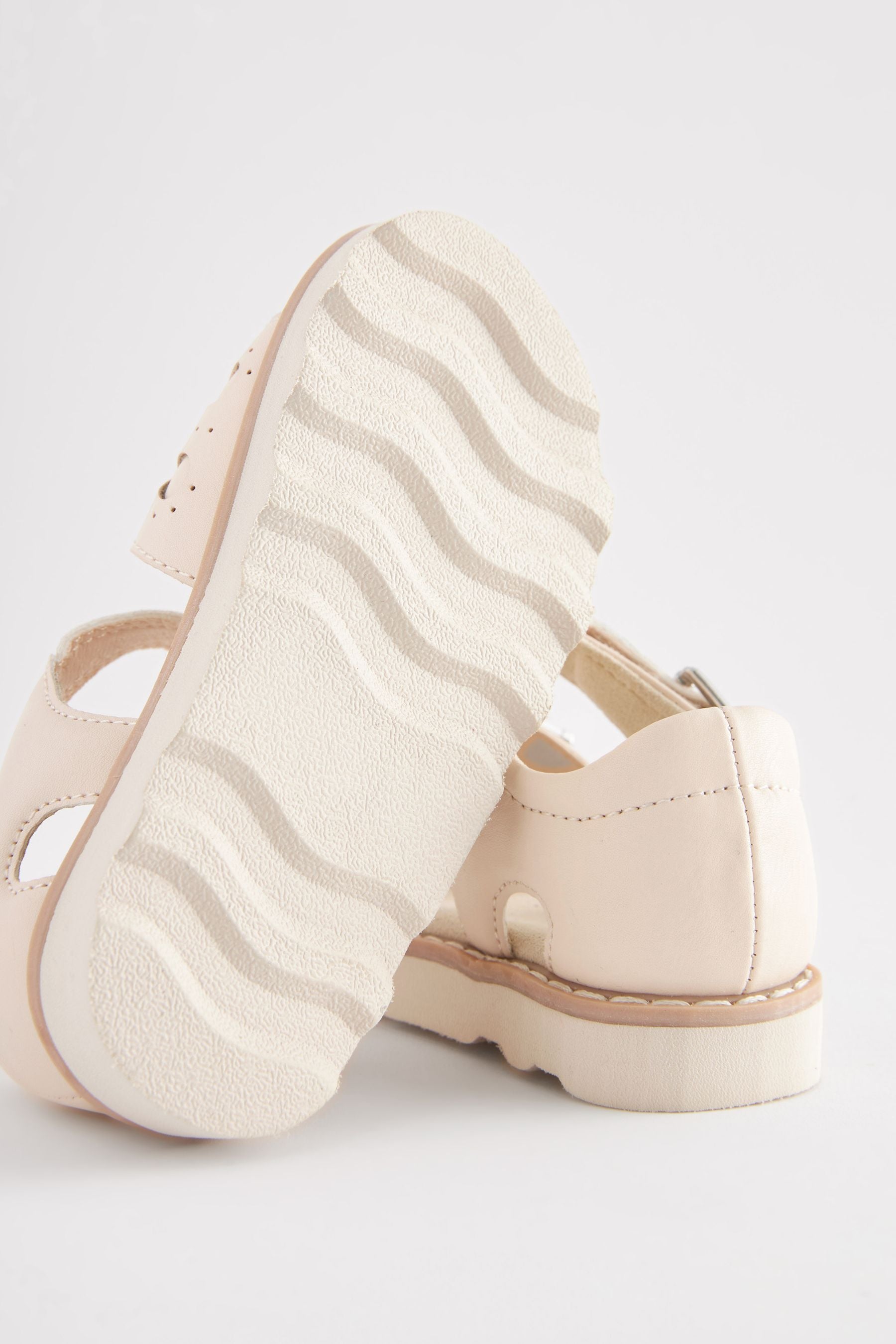 Bone White Closed Back Sandals