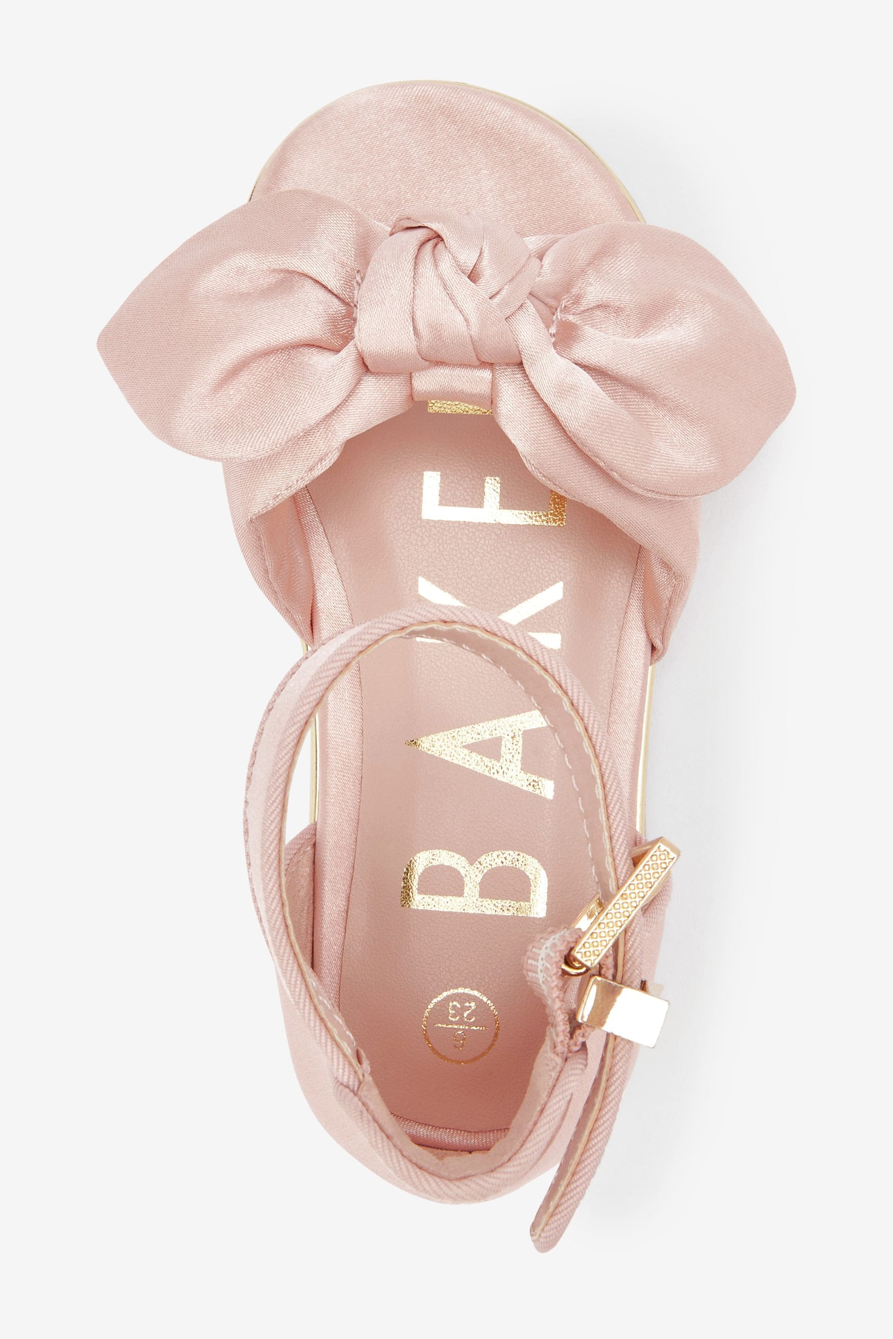 Pink Baker by Ted Baker Pink Satin Bow Sandals