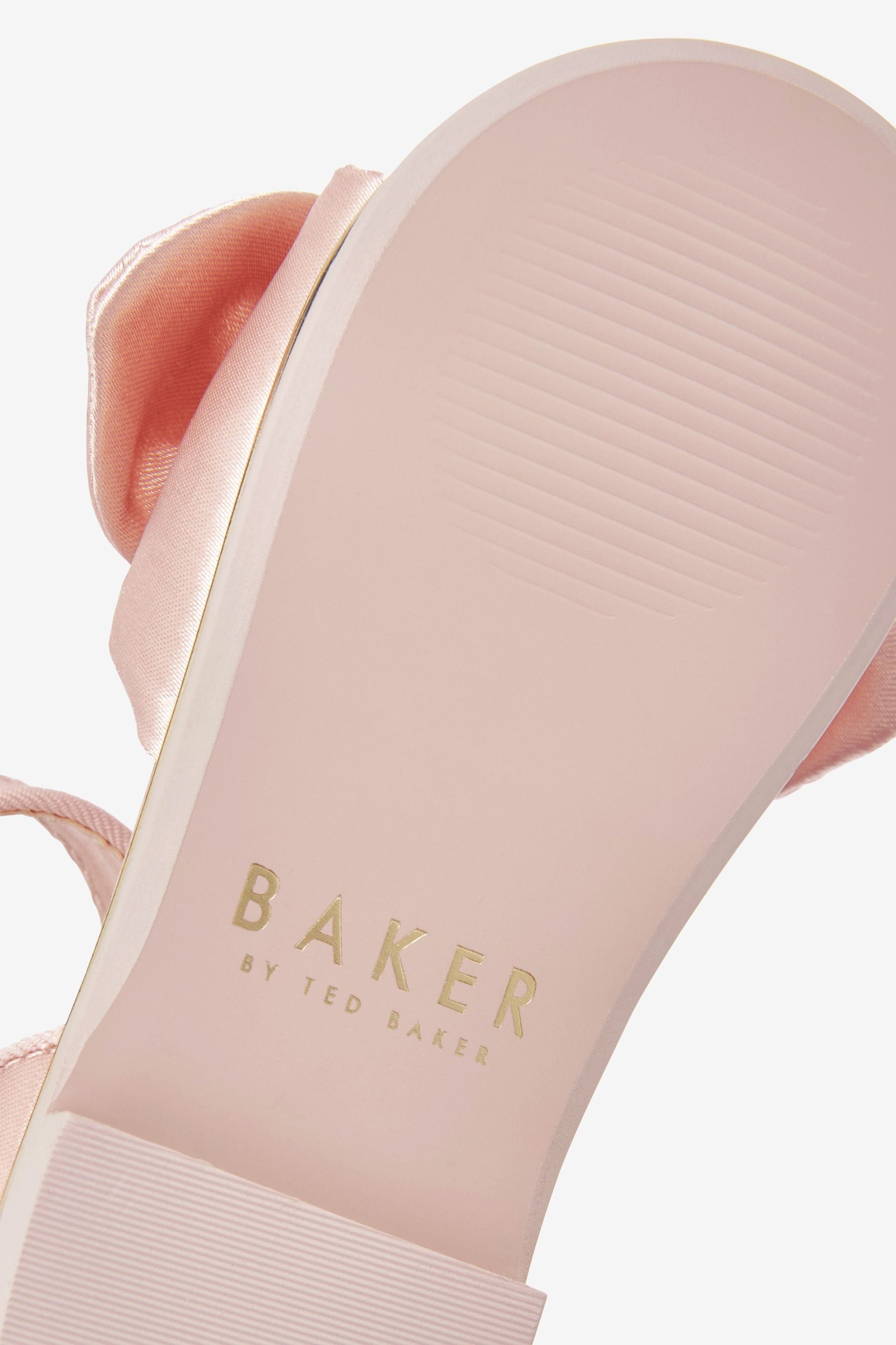 Pink Baker by Ted Baker Pink Satin Bow Sandals