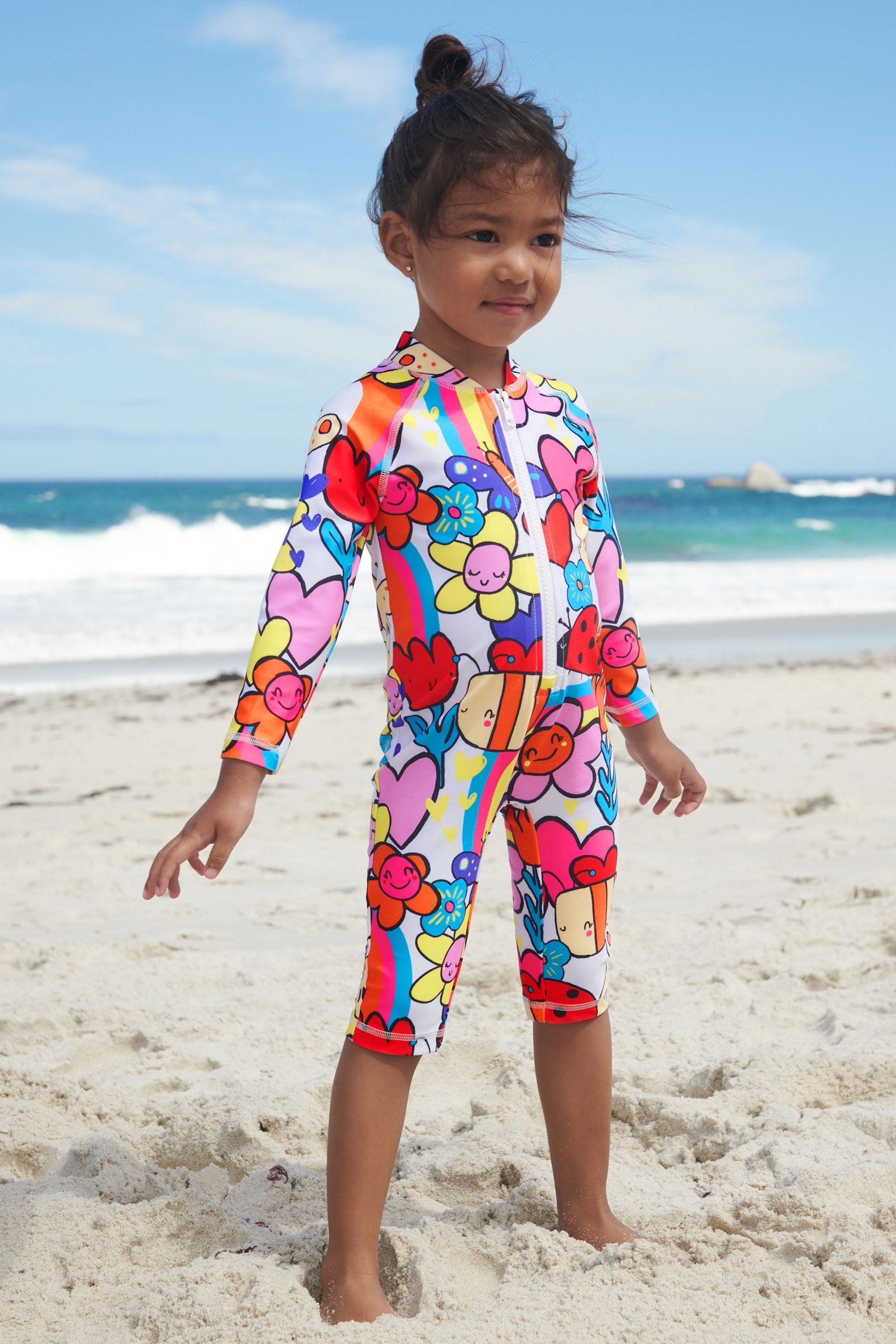 Multi Character Long Sleeve, Longer Leg Sunsafe Swimsuit (3mths-7yrs)