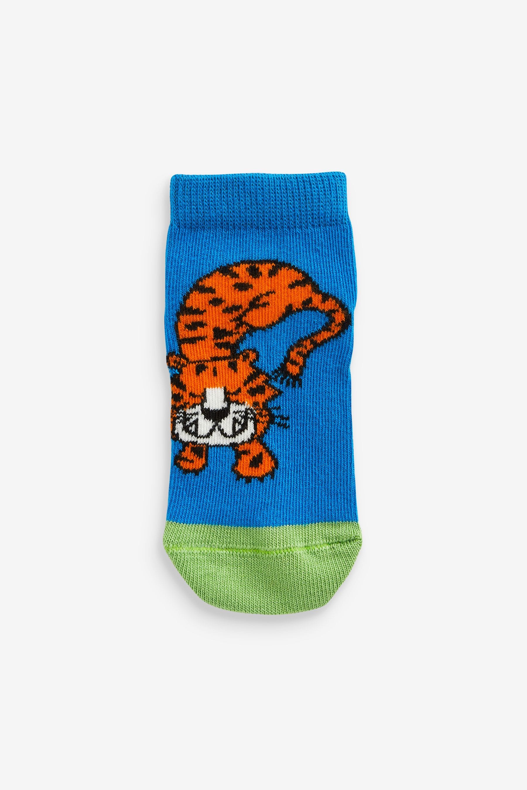 Bright Animals Cotton Rich Trainer Socks 5 Pack