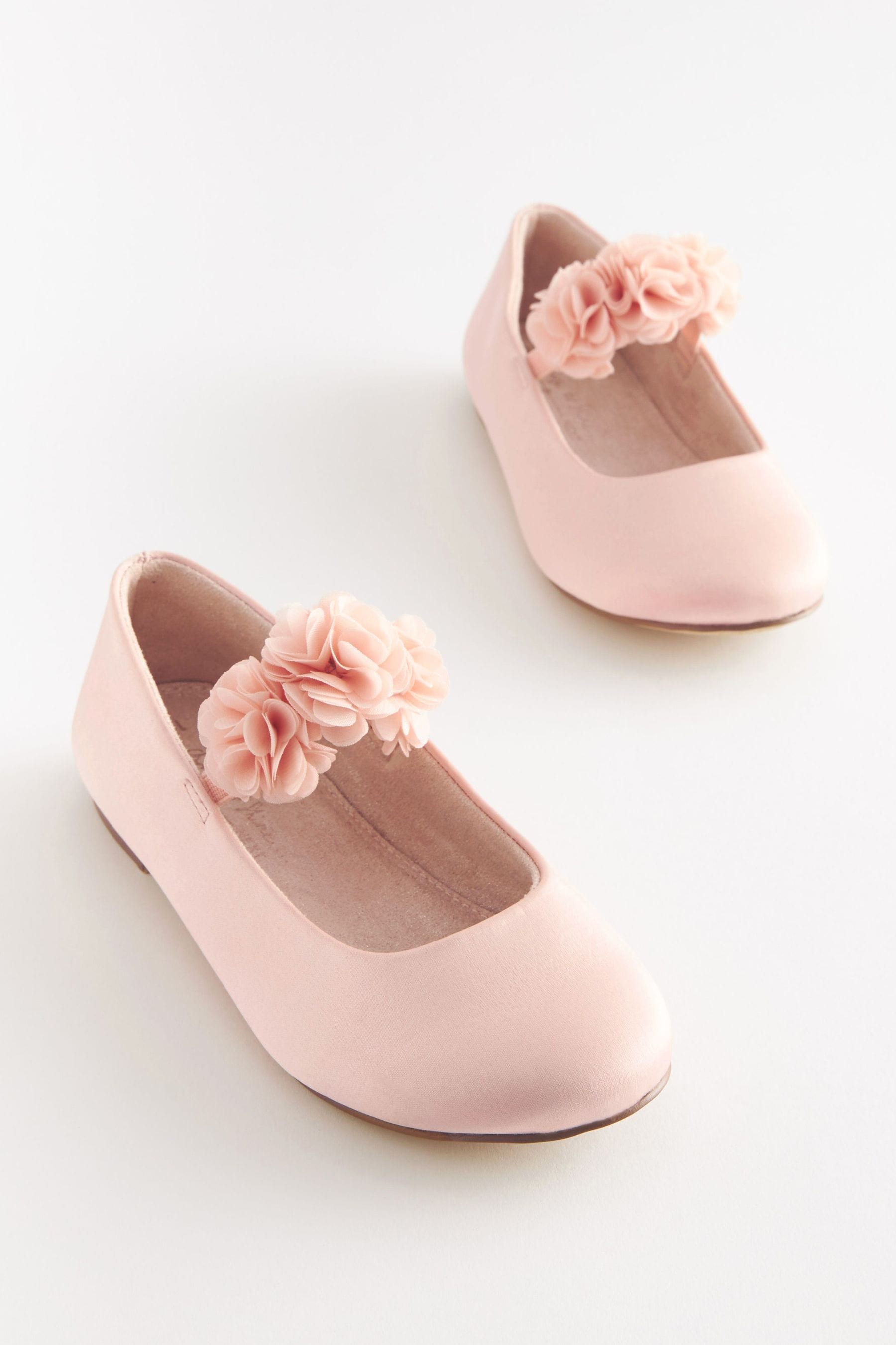 Pink Stain Resistant Corsage Flower Occasion Shoes