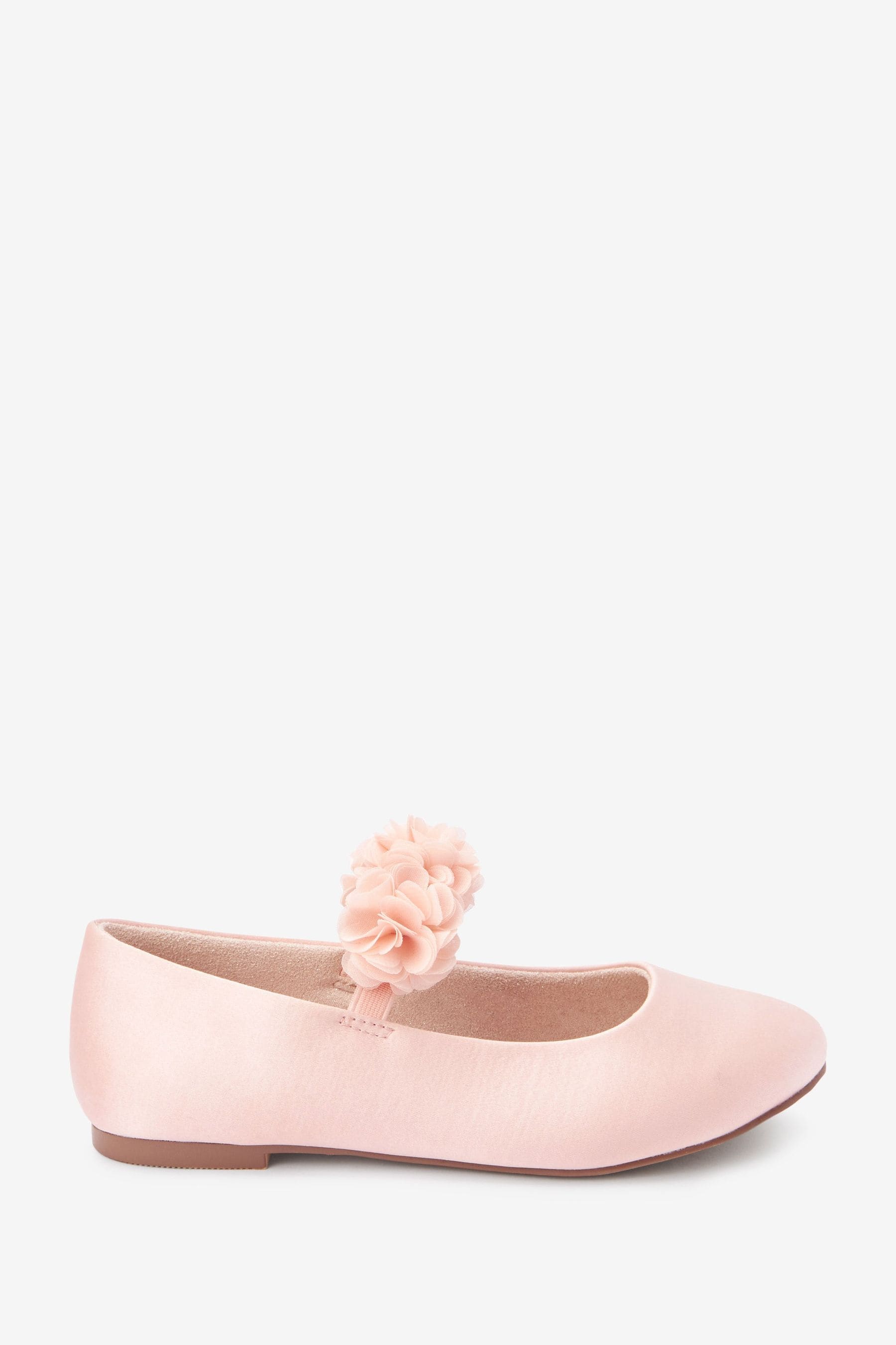 Pink Stain Resistant Corsage Flower Occasion Shoes